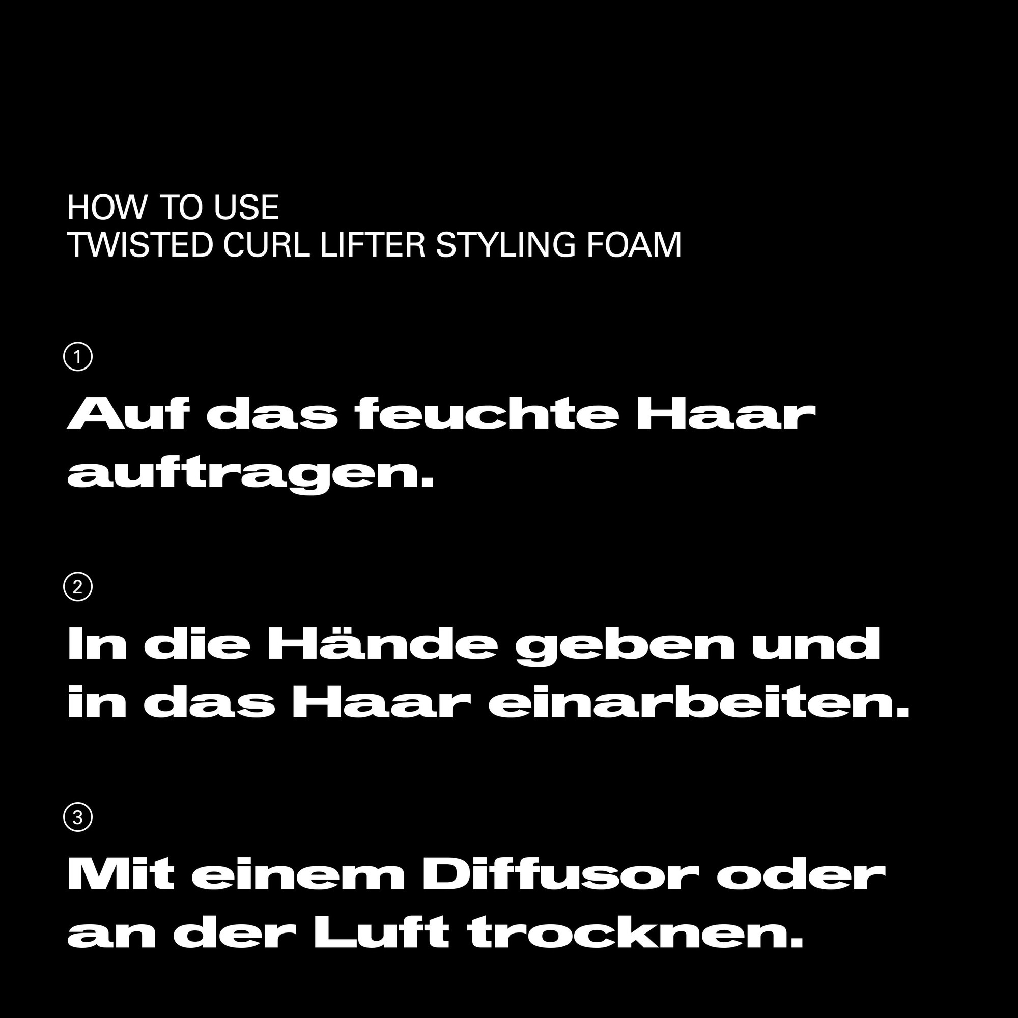 Sebastian Professional Haarfluid »Twisted Foam« ein einzigartiges Designstück