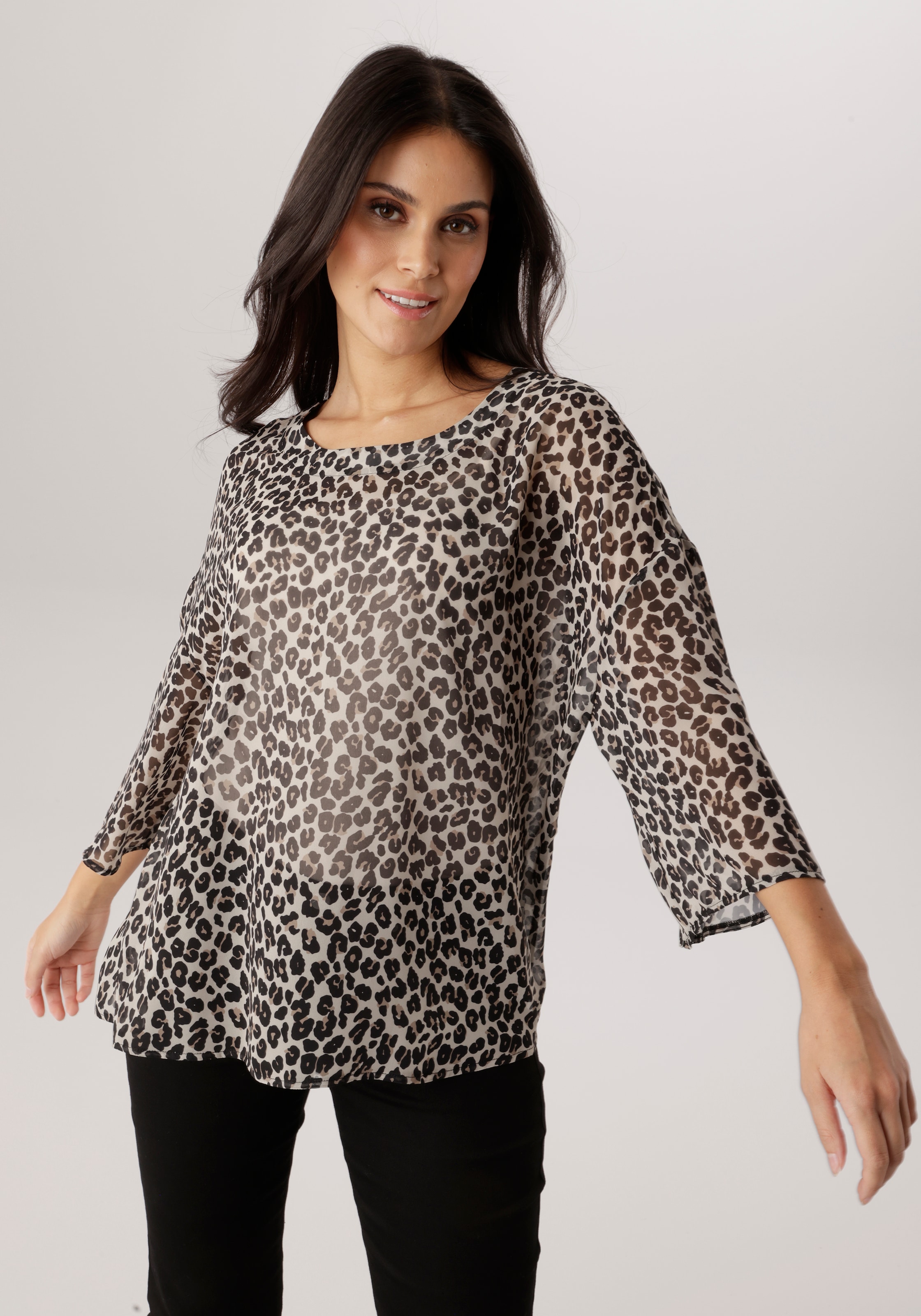 Aniston SELECTED Schlupfbluse im modischen Animal-Print - NEUE KOLLEKTION günstig online kaufen