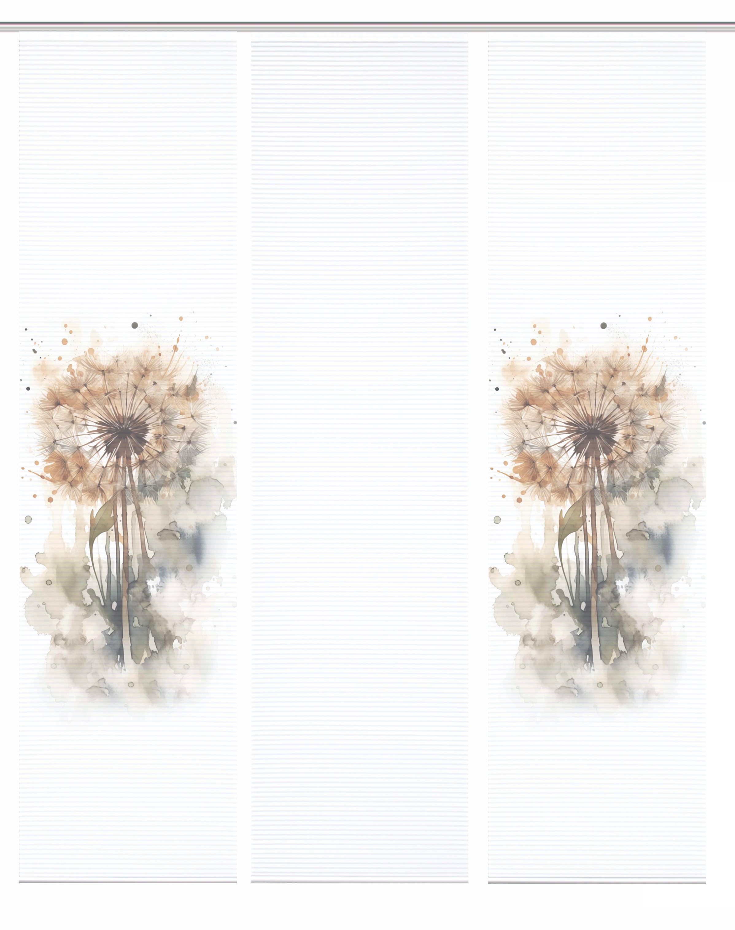 HOME in green Schiebegardine »AMARANDE« Paneelwagen 3 Stk. tlg. Bambusoptik, SET, recycelt, Digitaldruck