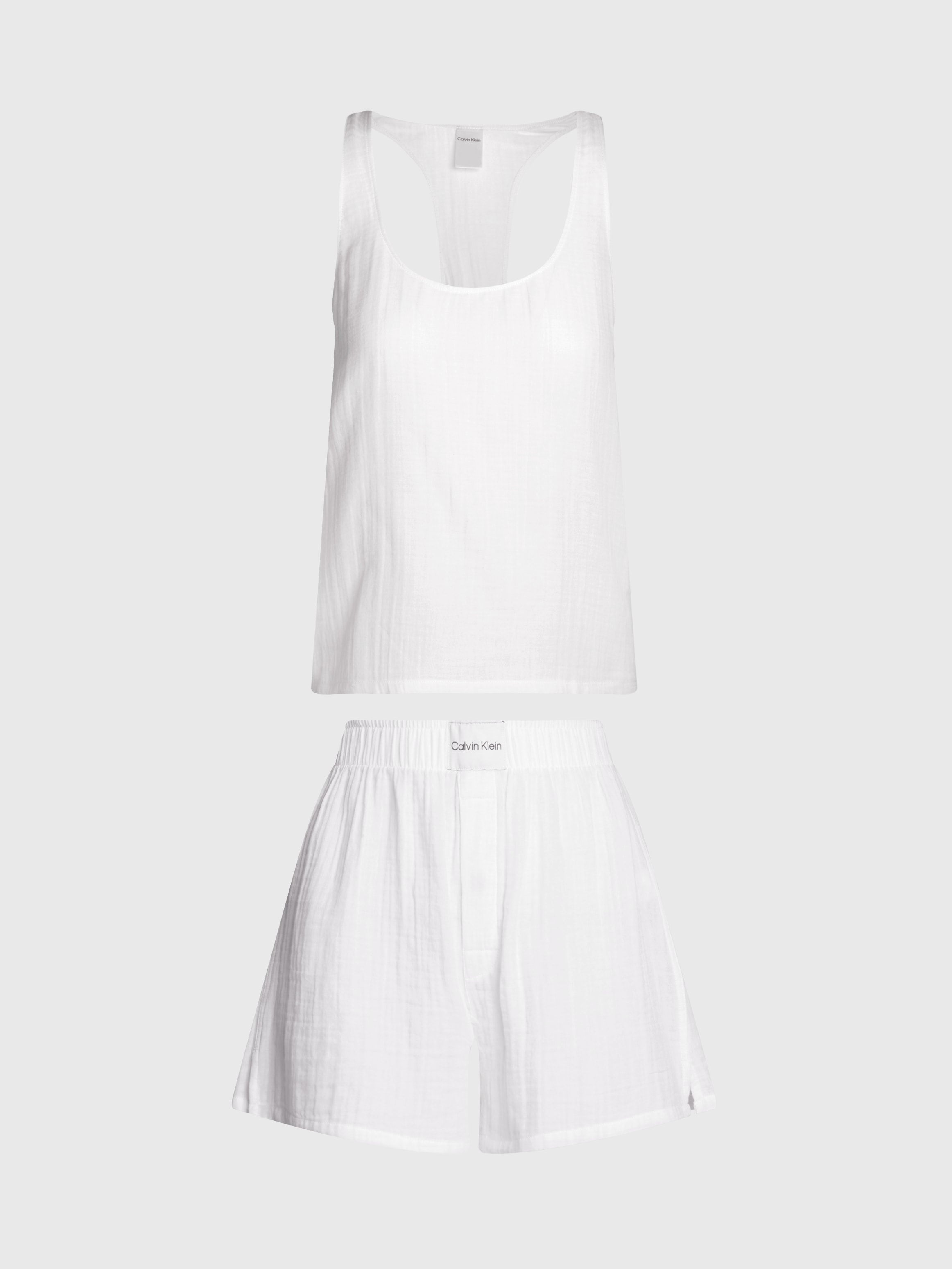Calvin Klein Underwear Pyjama »SLEEVELESS SHORT SET«, (Set, 2 tlg.), mit Markenlabel auf Bund