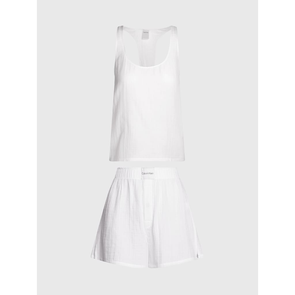 Calvin Klein Underwear Pyjama »SLEEVELESS SHORT SET«, (Set, 2 tlg.), mit Markenlabel auf Bund