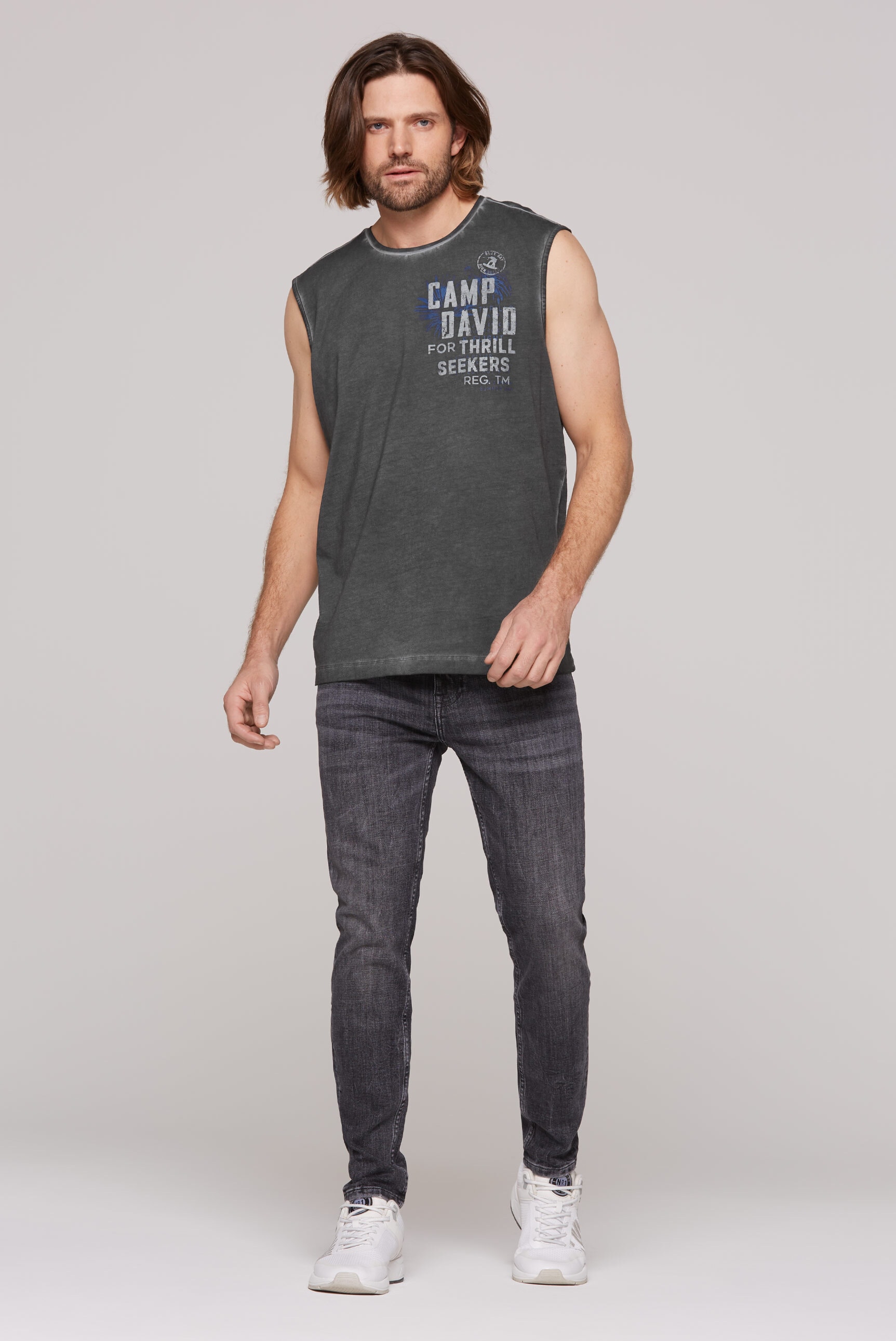 CAMP DAVID Tanktop, mit Oil-Dyed-Färbung