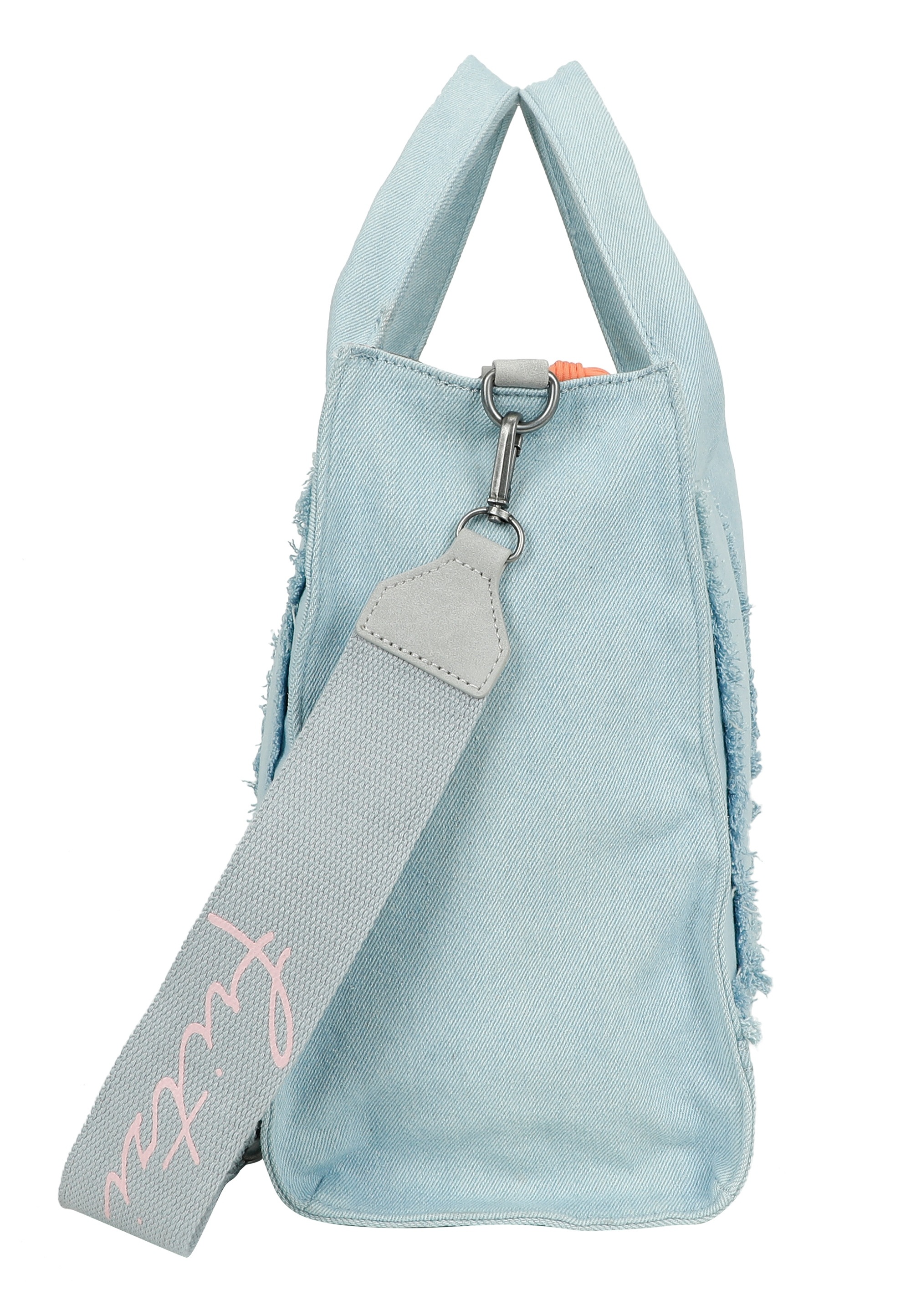 Fritzi aus Preußen Henkeltasche »Tote Bag Limited Washed Denim«, mit Fransen