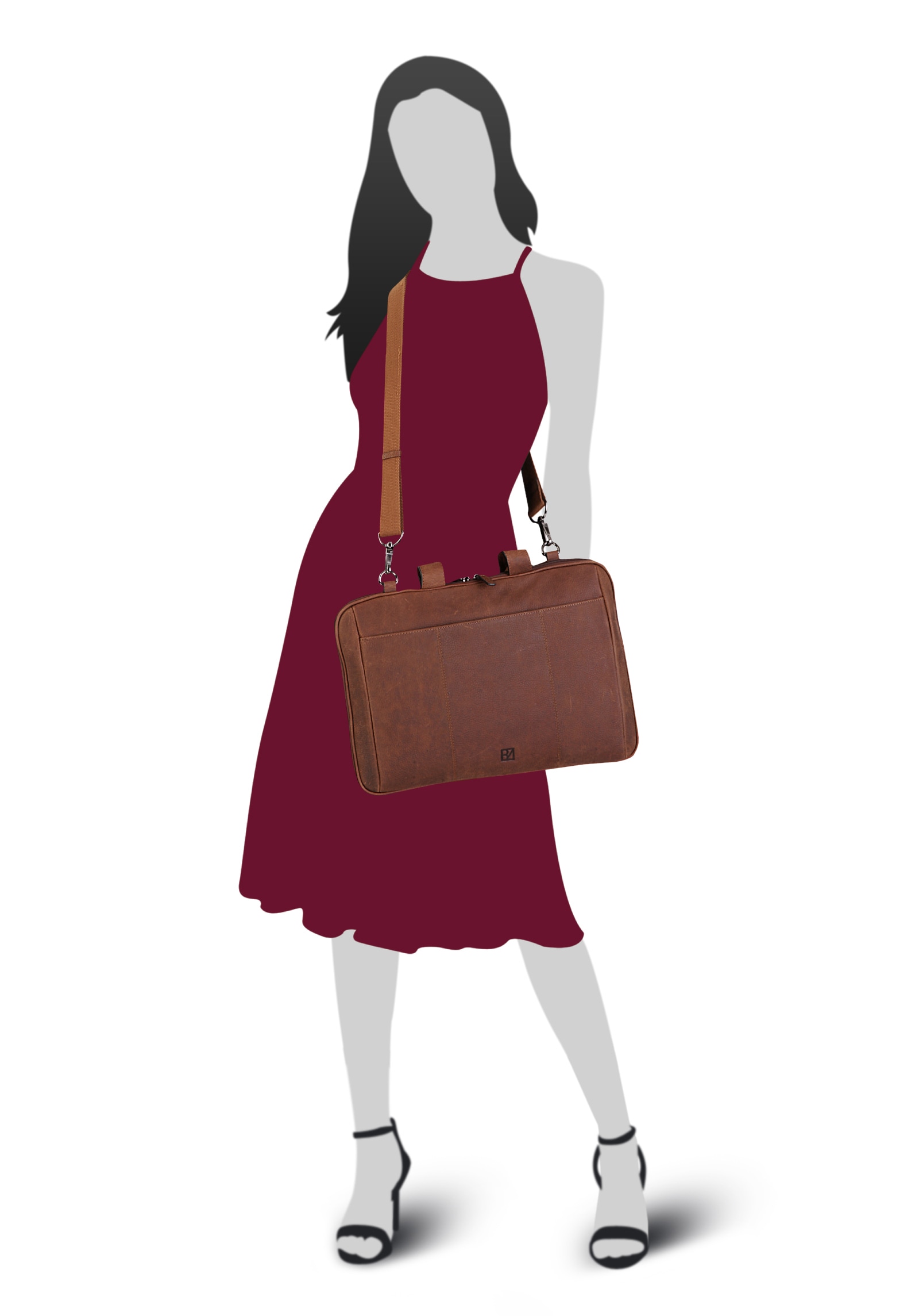 BODENSCHATZ Aktentasche echt Leder