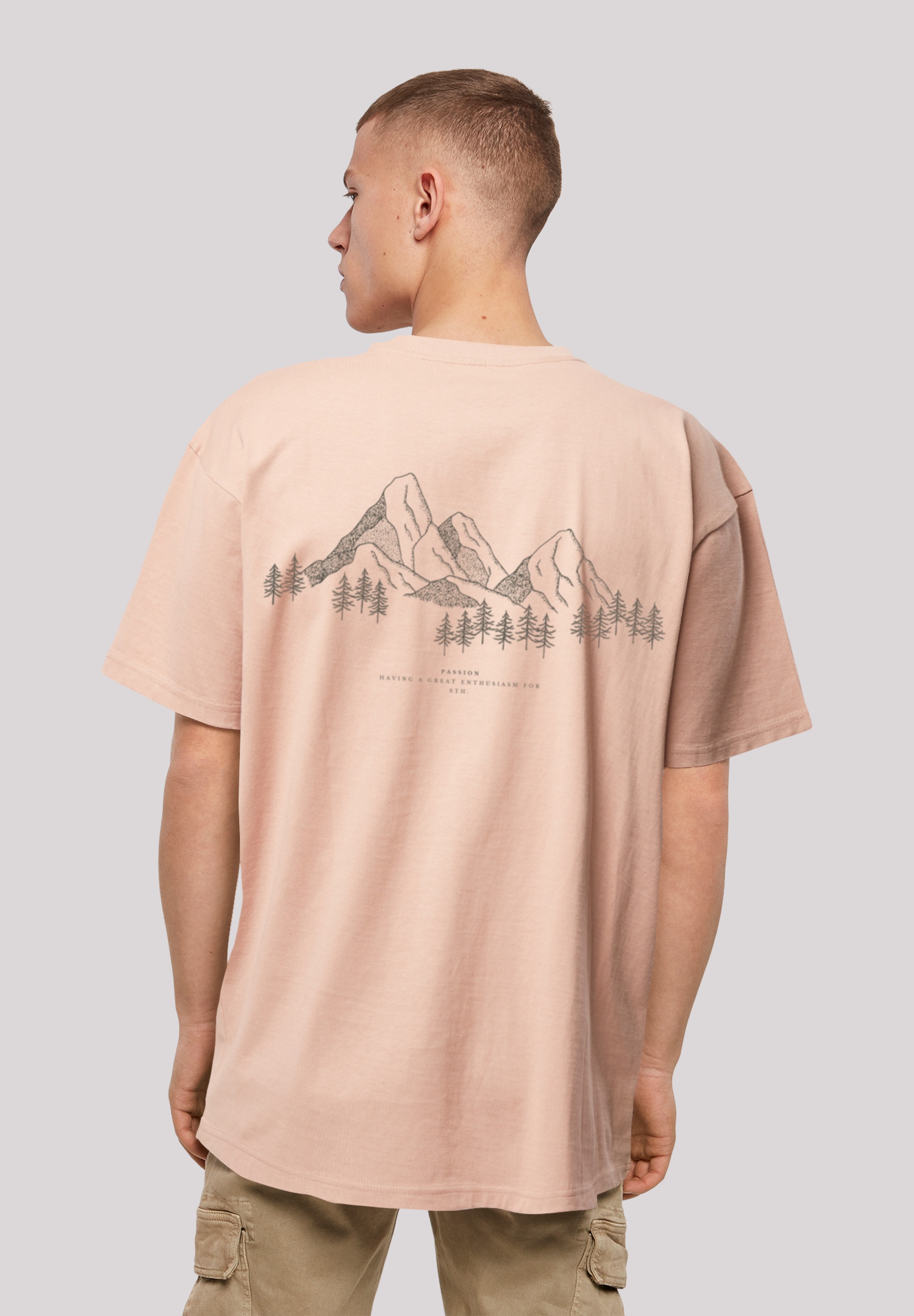 F4NT4STIC T-Shirt »Mountain Berge Urlaub Winter Schnee Ski«, Print