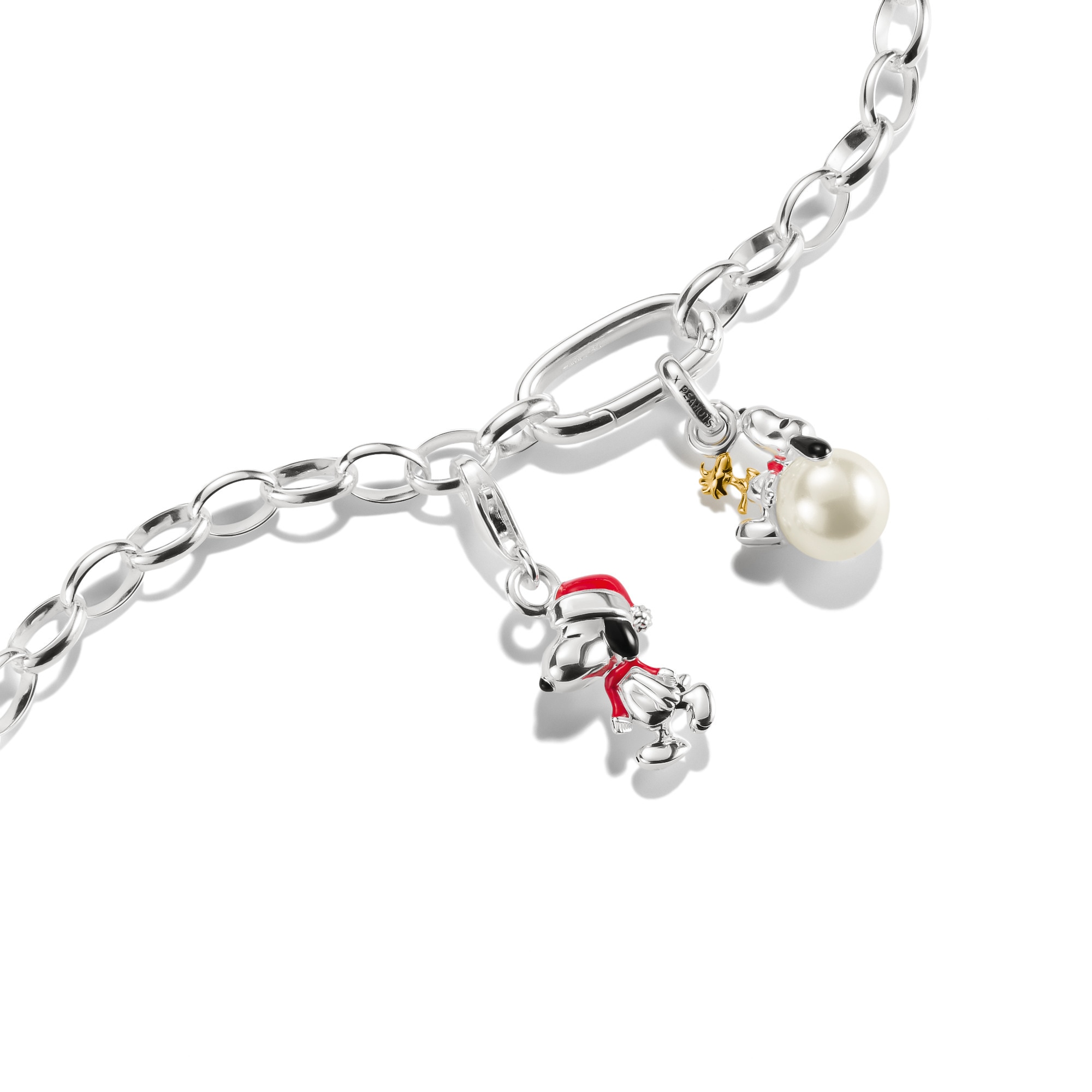 THOMAS SABO Charm-Einhänger »THOMAS SABO x Peanuts Snoopy/Woodstock Santa Edition  - Connect«