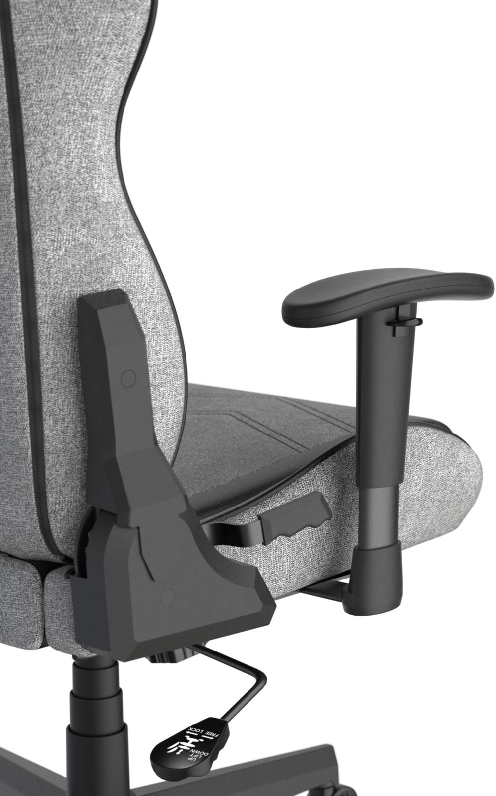 MCA furniture Gaming-Stuhl »DX Racer Prince Gamingchair«, (Set), 1 St., Stoff, Gaming,Racing,Design,Lordose,Kissen,Armlehne,drehbar,verstellbar