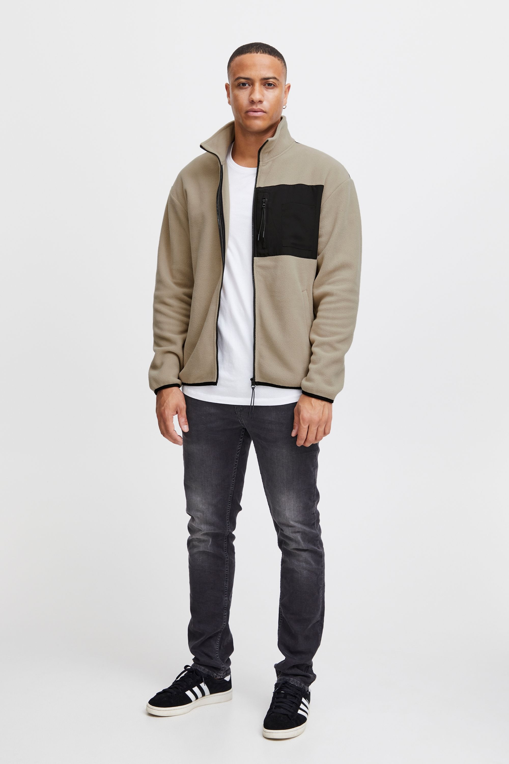 Thumbnail - Blend Fleecejacke "BHSweatshirt" ohne Kapuze Kuschelige Teddyjacke