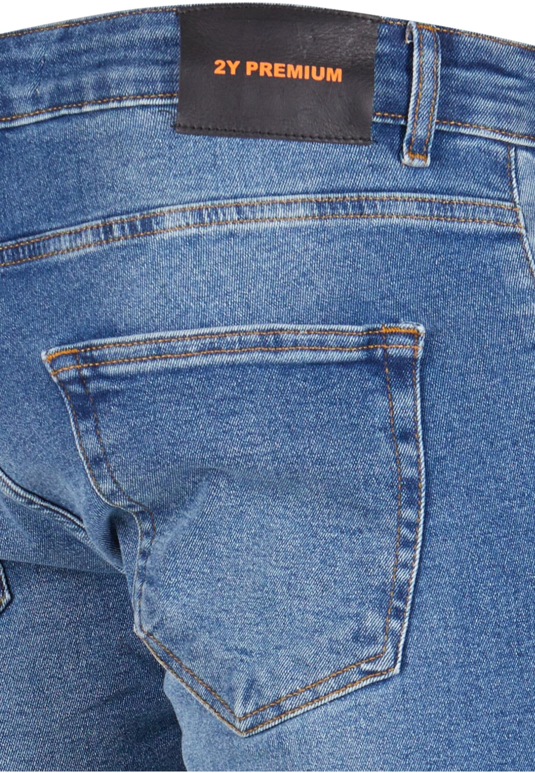 2Y Studios Bequeme Jeans »2Y Studios Herren 2Y Skinny Fit Destroyed Jeans«