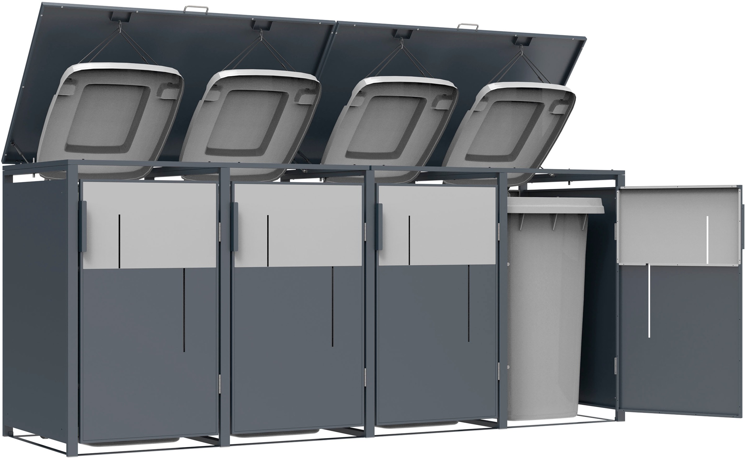 WESTMANN Mülltonnenbox »Tonus 4« BxTxH: 265x80x116 cm, für 4x240 L Mülltonnen