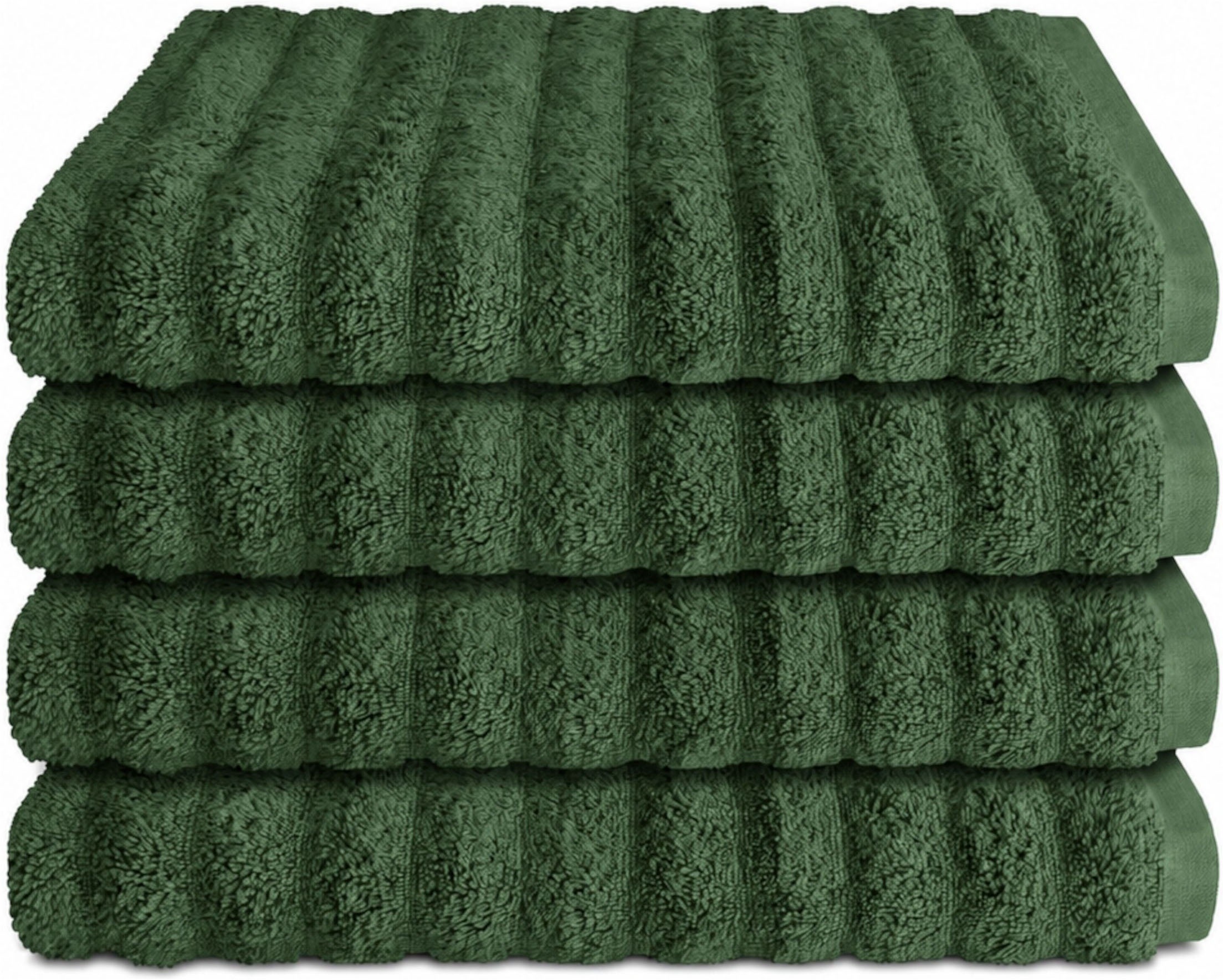 Schiesser Handtücher "Neapel aus 100% Baumwolle mit eleganter Hoch-Tief-Optik" OEKO-TEX MADE IN GREEN