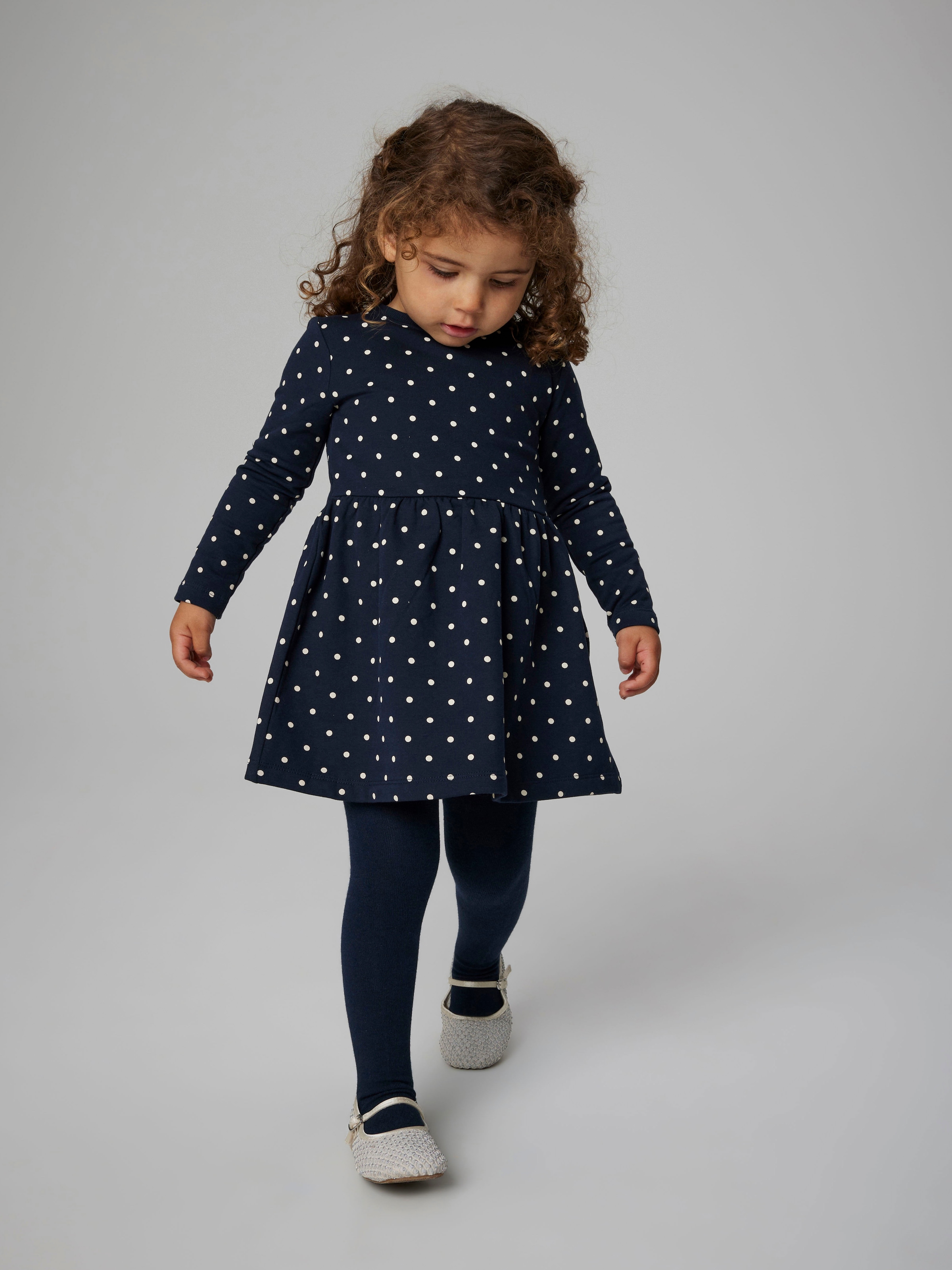Name It Sweatkleid "NMFDAVINA LS SWEAT BRU DRESS NOOS" im tollen Alloverprint