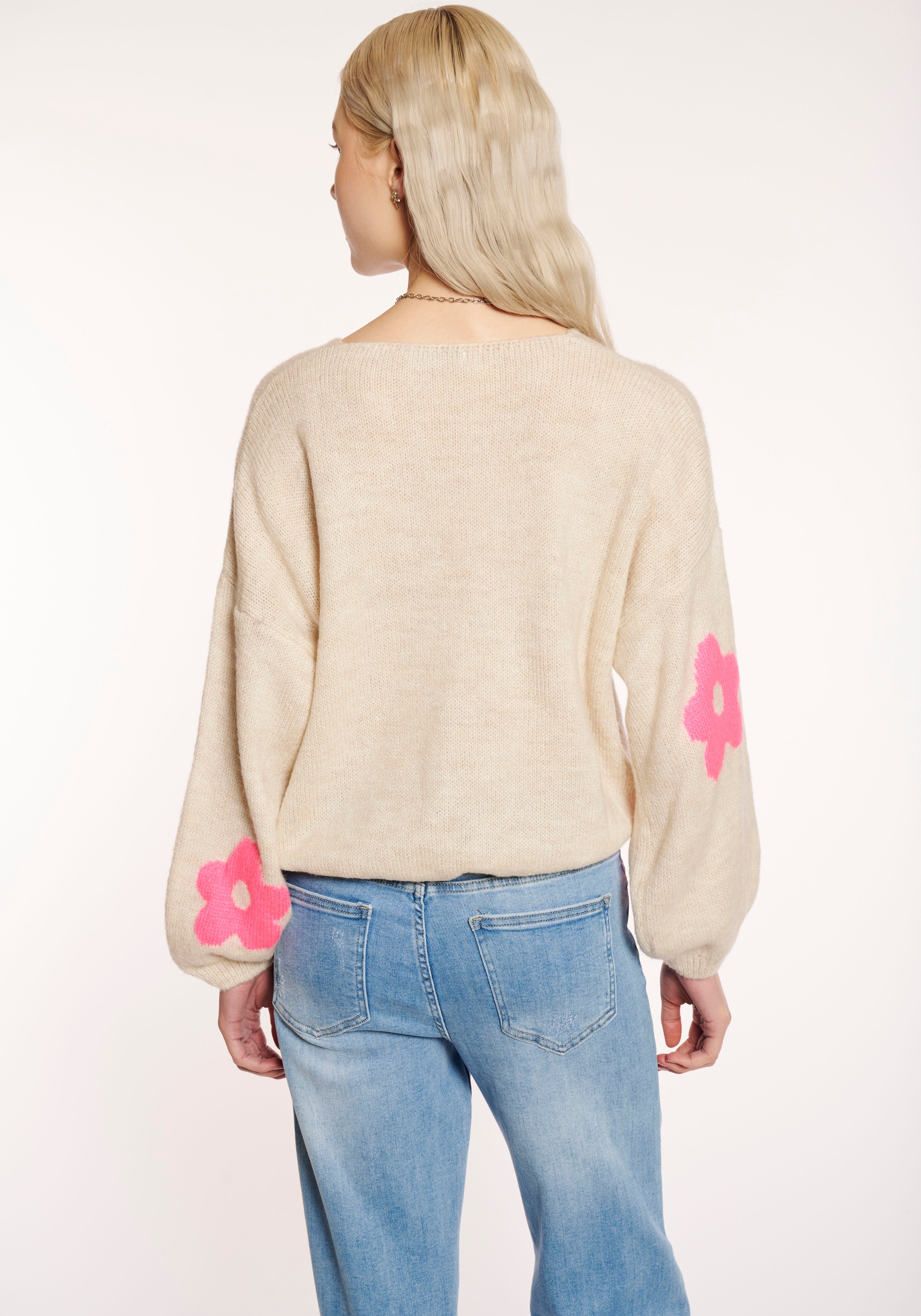 HaILY’S Strickjacke »LS A CD Fl44ower«