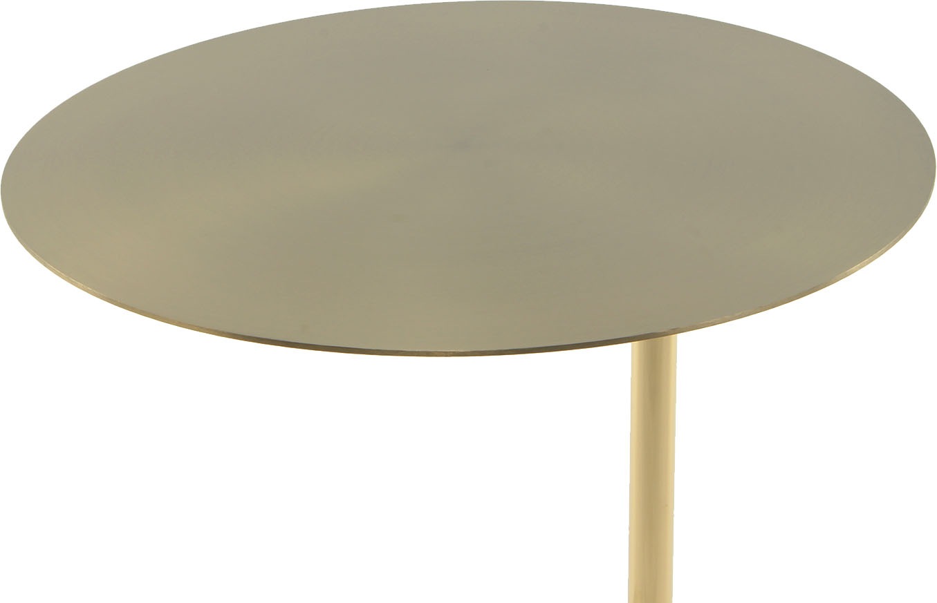 Kayoom Beistelltisch »Oscar 425, Runder Marmorfuß mit scharfen Kanten« 1 Stk. tlg. Runder Marmorfuß, runde Ablagefläche und Gestell aus Edelstahl