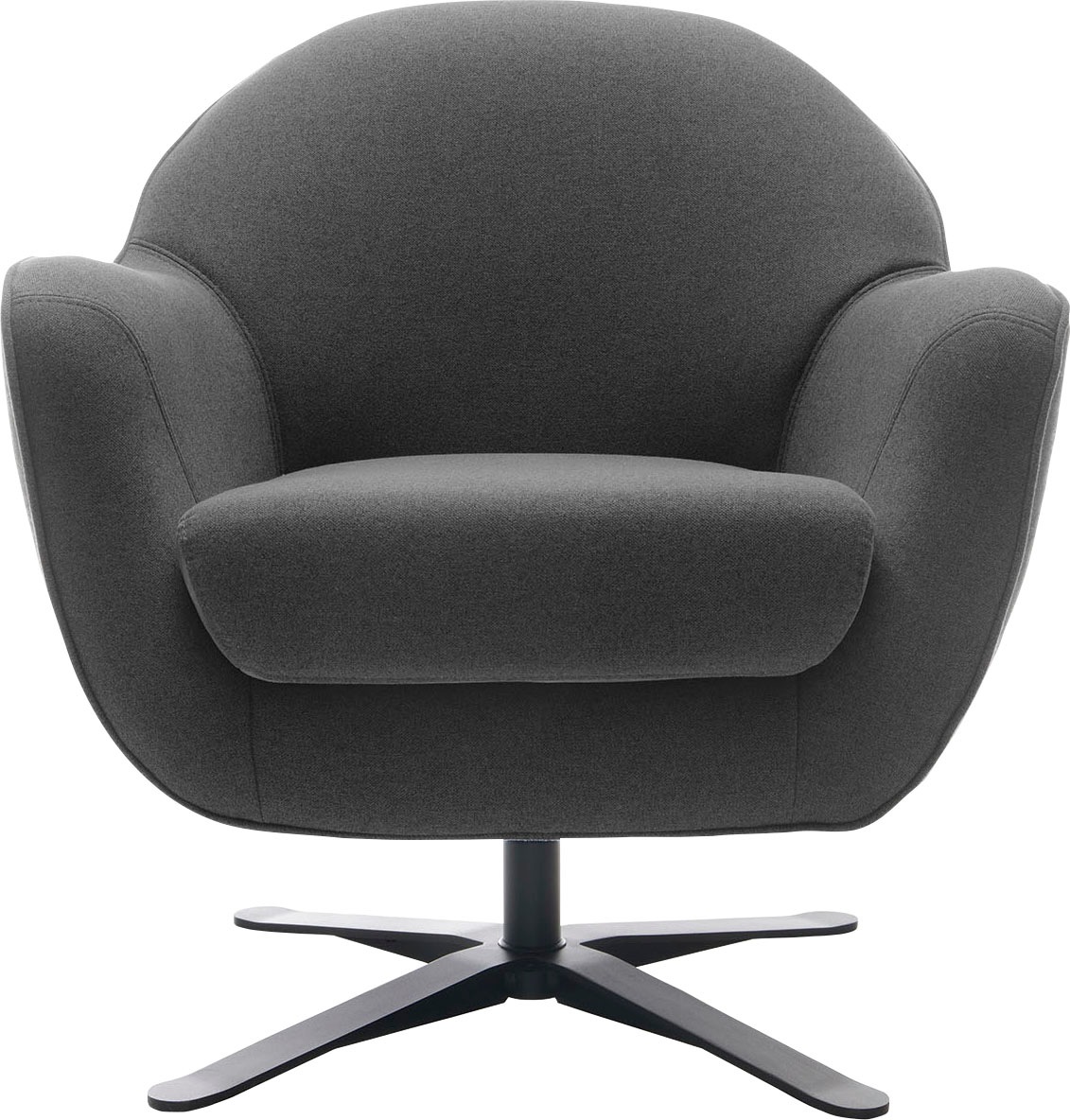 TRENDMANUFAKTUR Drehsessel »Mira, Loungesessel«, in zeitlosem, modernen Stil mit praktischer Drehfunktion