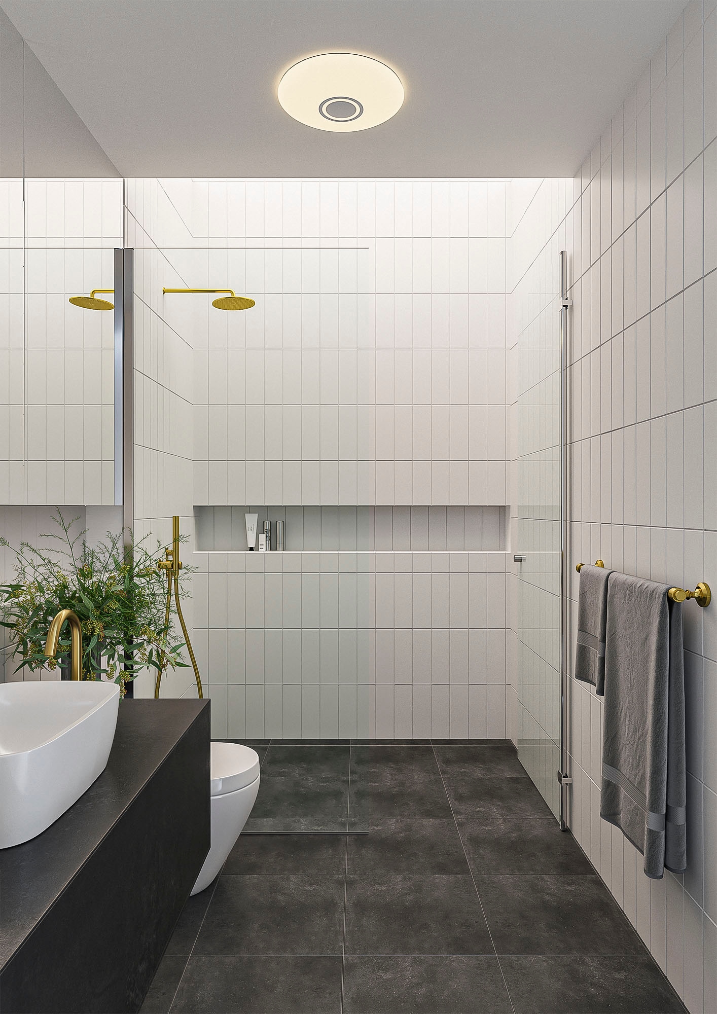 Nordlux LED Deckenleuchte »Djay Smart Color«, Smart-Nutzung für Licht und Musik, Kaltweißes bis warmweißes Licht