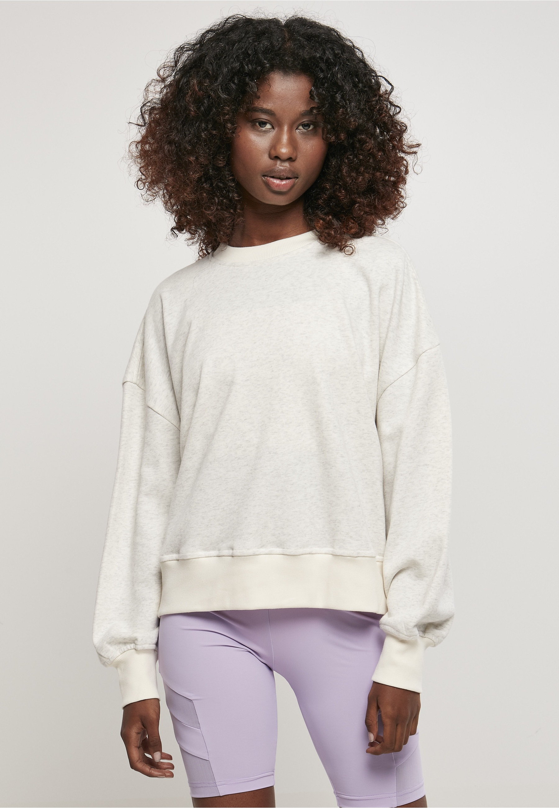 URBAN CLASSICS Sweater »Urban Classics Damen Ladies Oversized Rainbow Crewneck«
