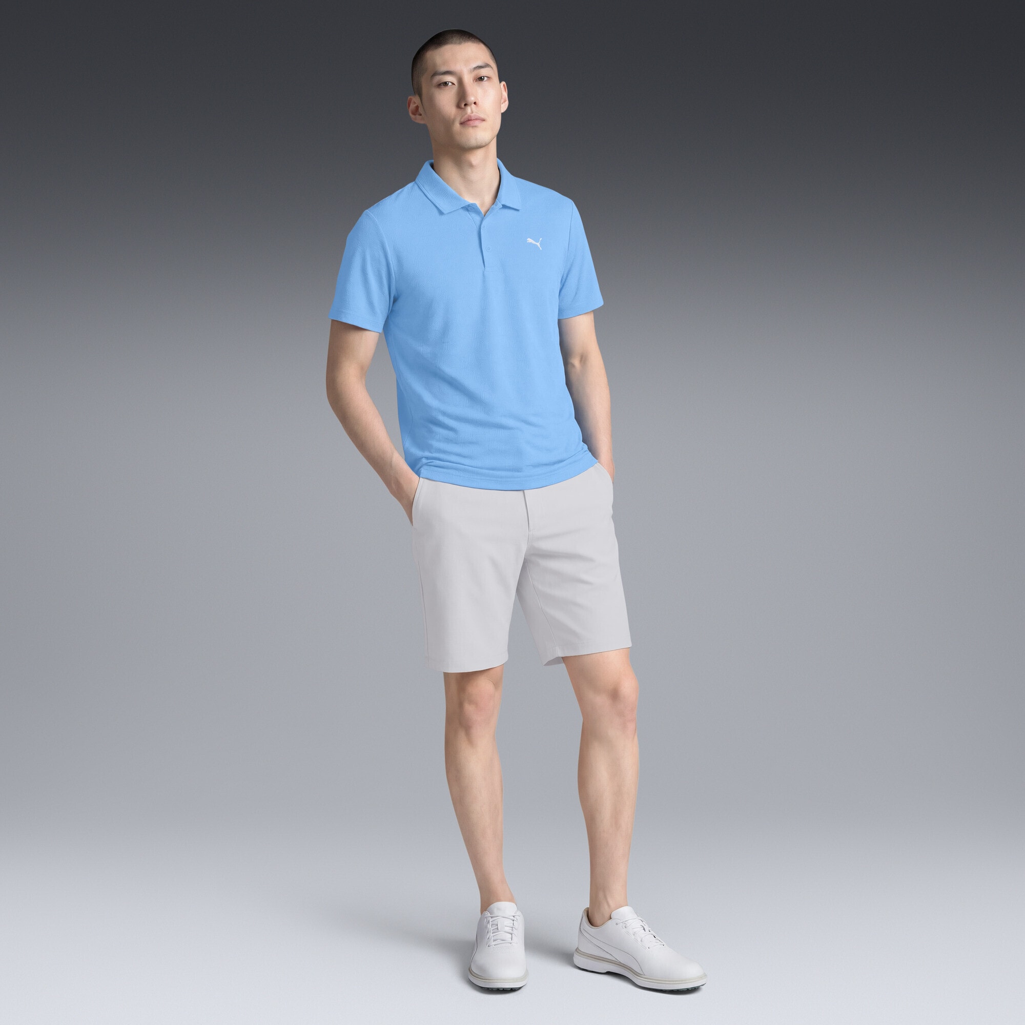 PUMA Poloshirt »MATTR Deco Jacquard Golfpolo Herren«