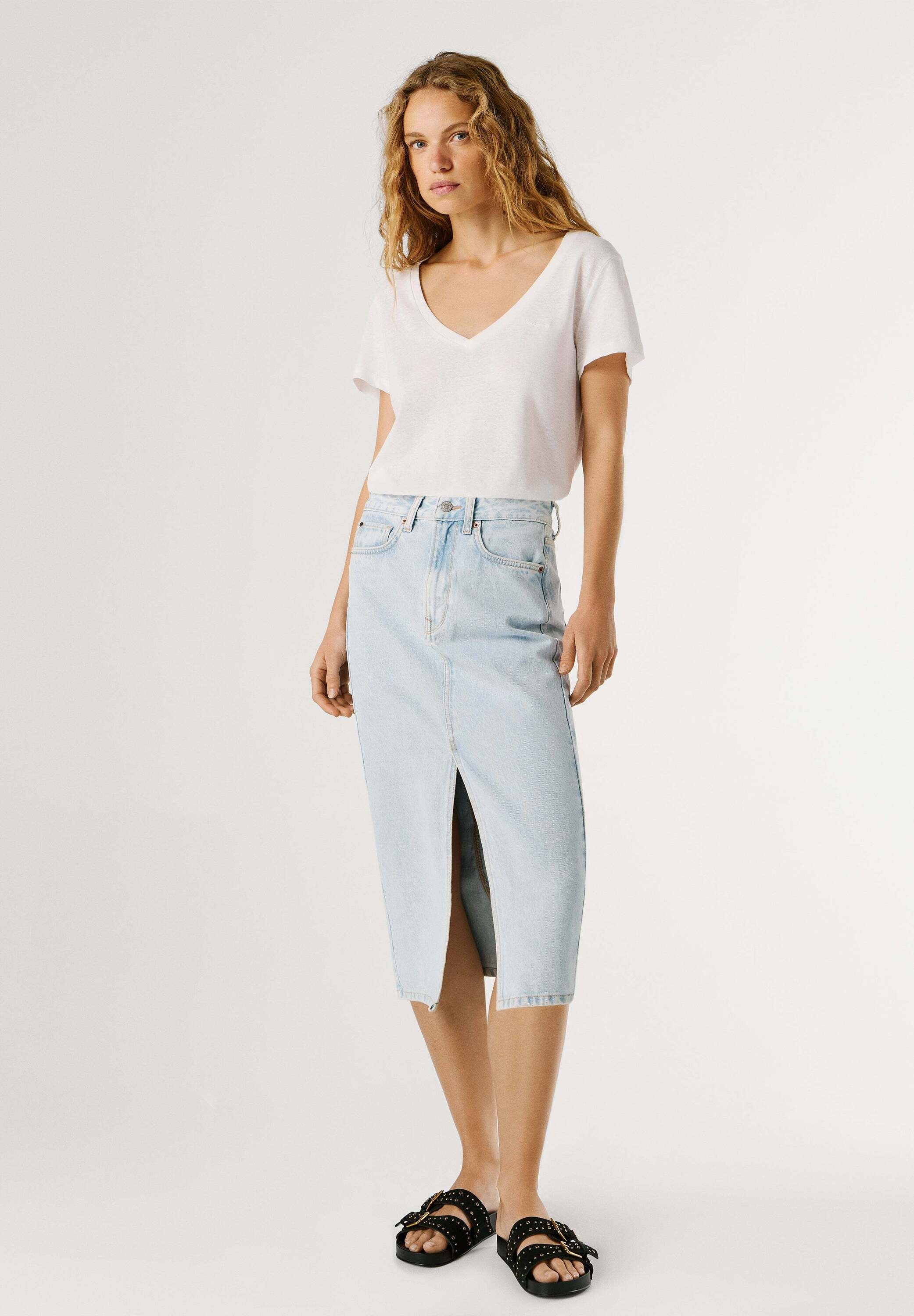 Pepe Jeans A-Linien-Rock »skirt MIDI SKIRT HW NIKITA«