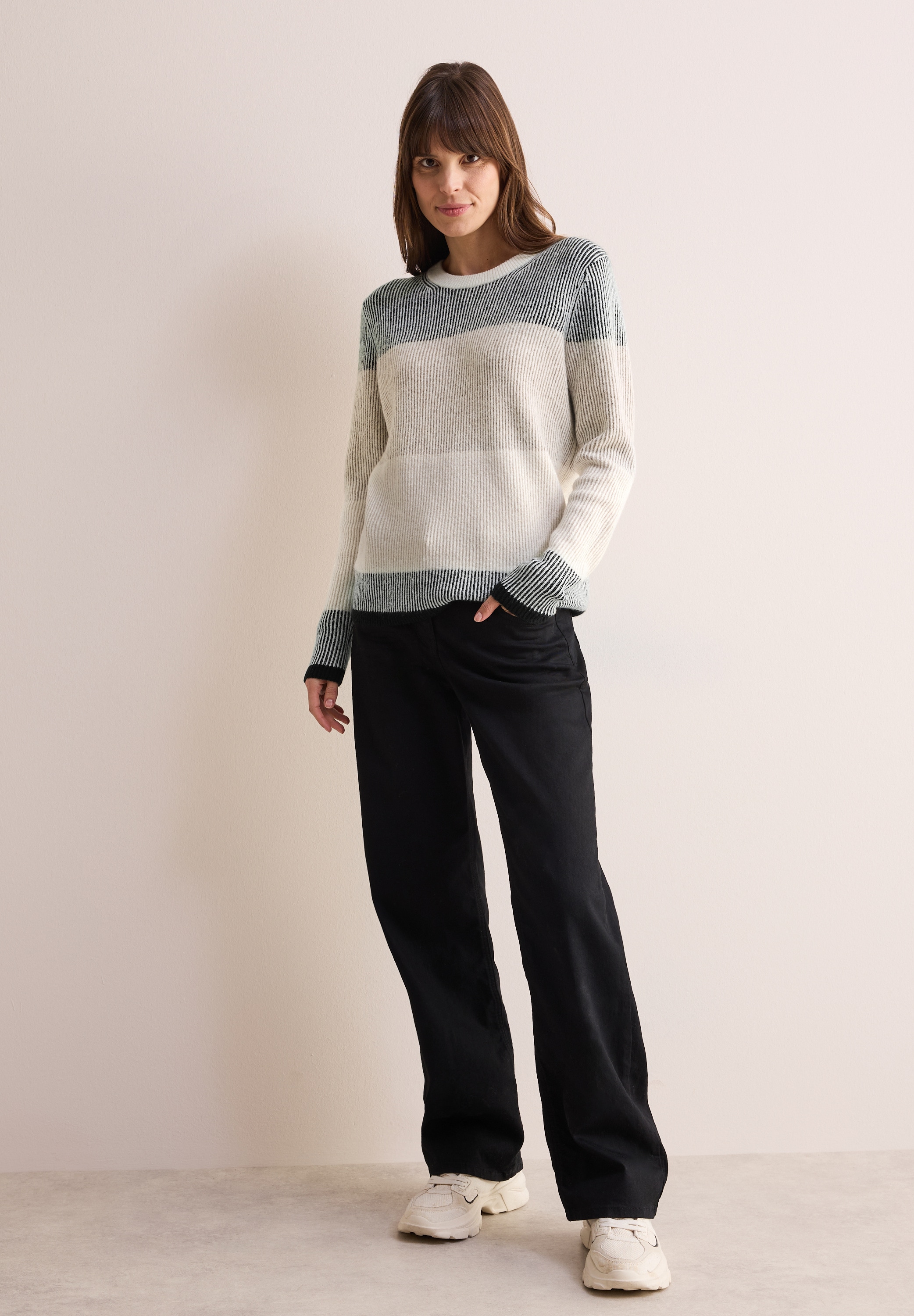 Cecil Strickpullover, mit Rundhalsausschnitt
