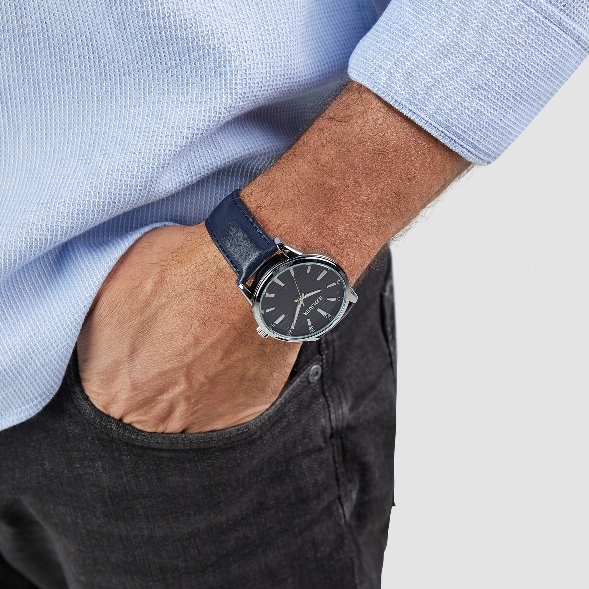 s.Oliver Quarzuhr »Core Round« Armbanduhr, Herrenuhr, analog