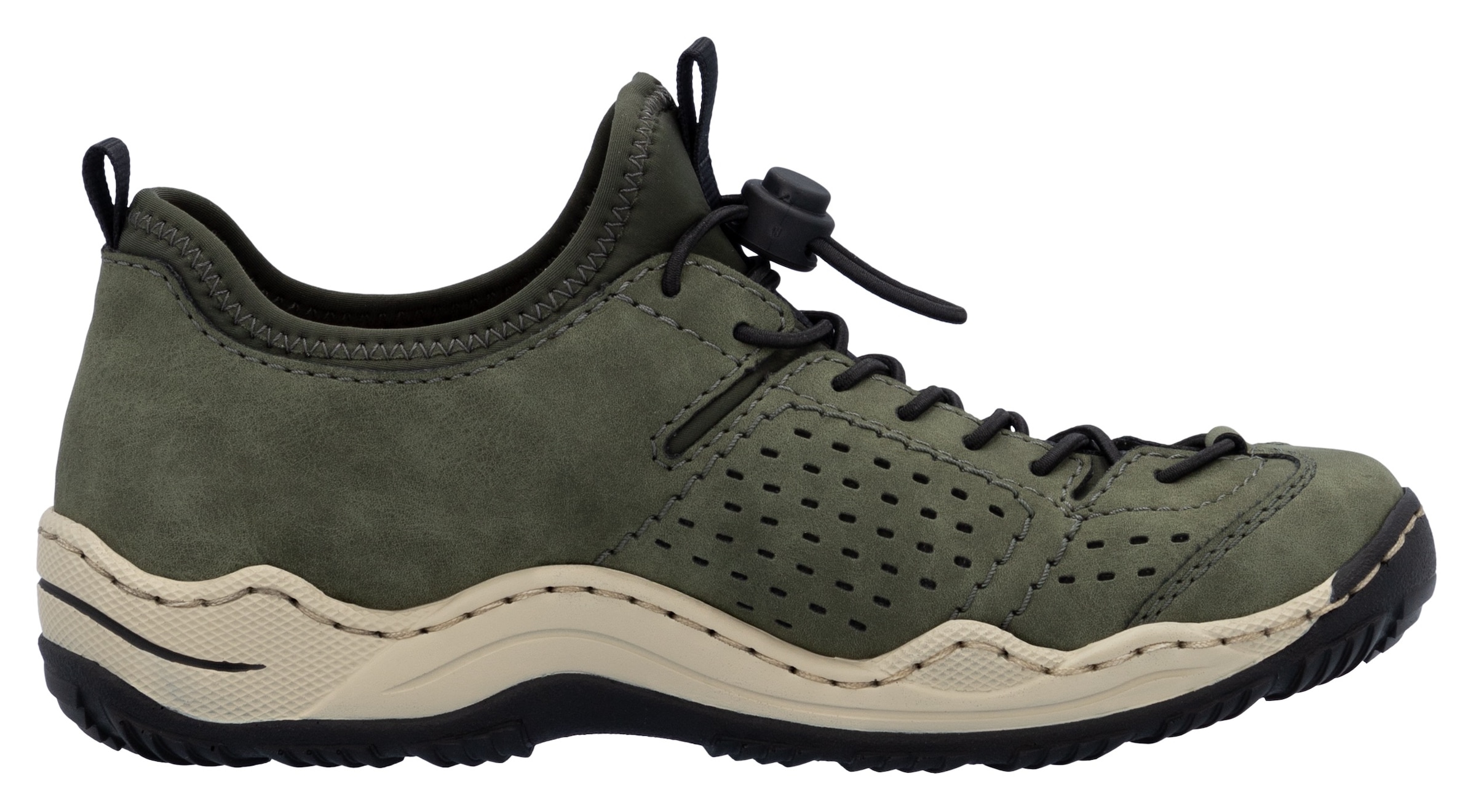 Rieker Slip-On Sneaker, Schlupfschuh, Freizeitsneaker, Halbschuh mit markanter Laufsohle
