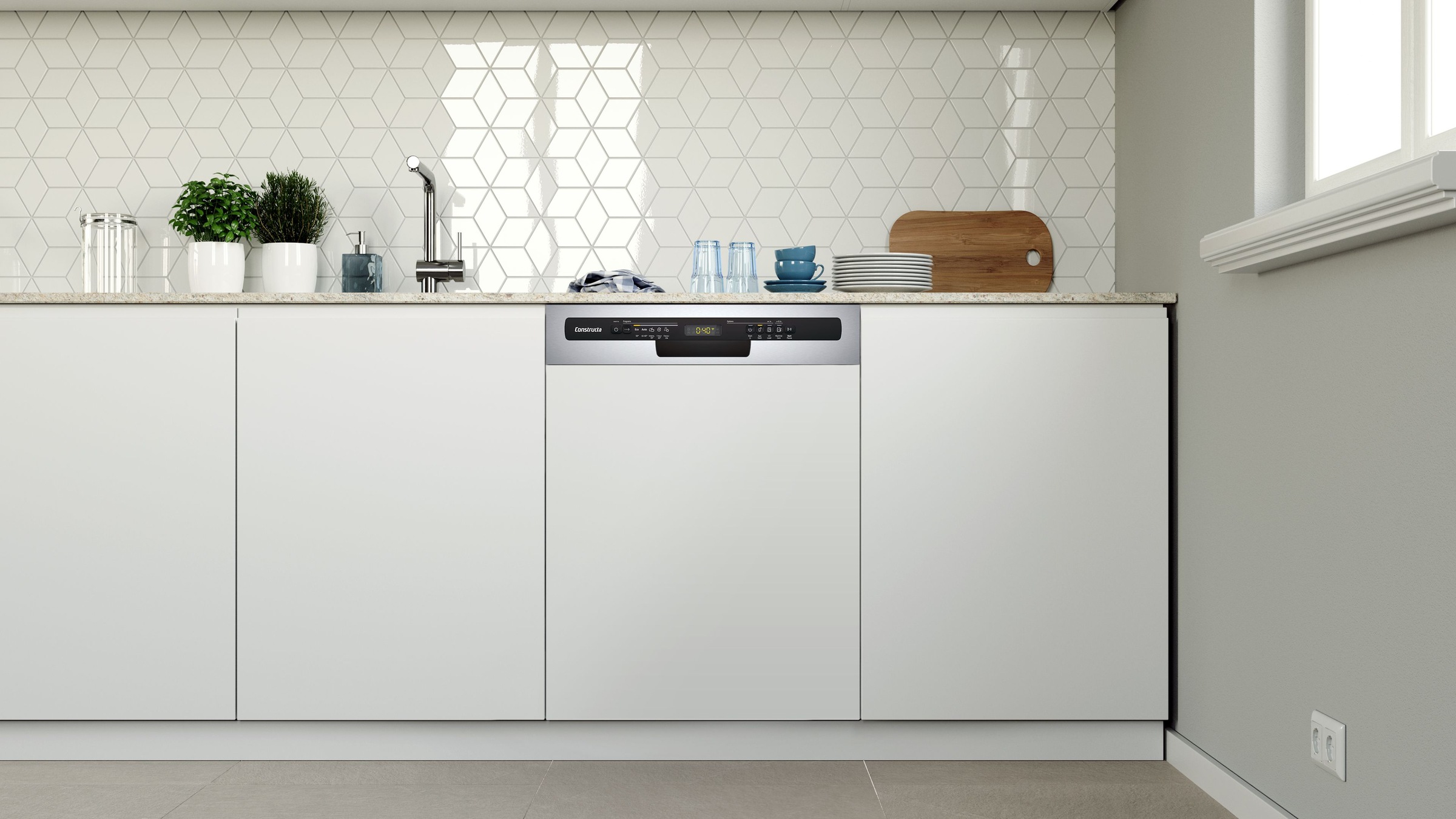 Constructa teilintegrierbarer Geschirrspüler "CG5IS03ITE" 13 Maßgedecke günstig online kaufen