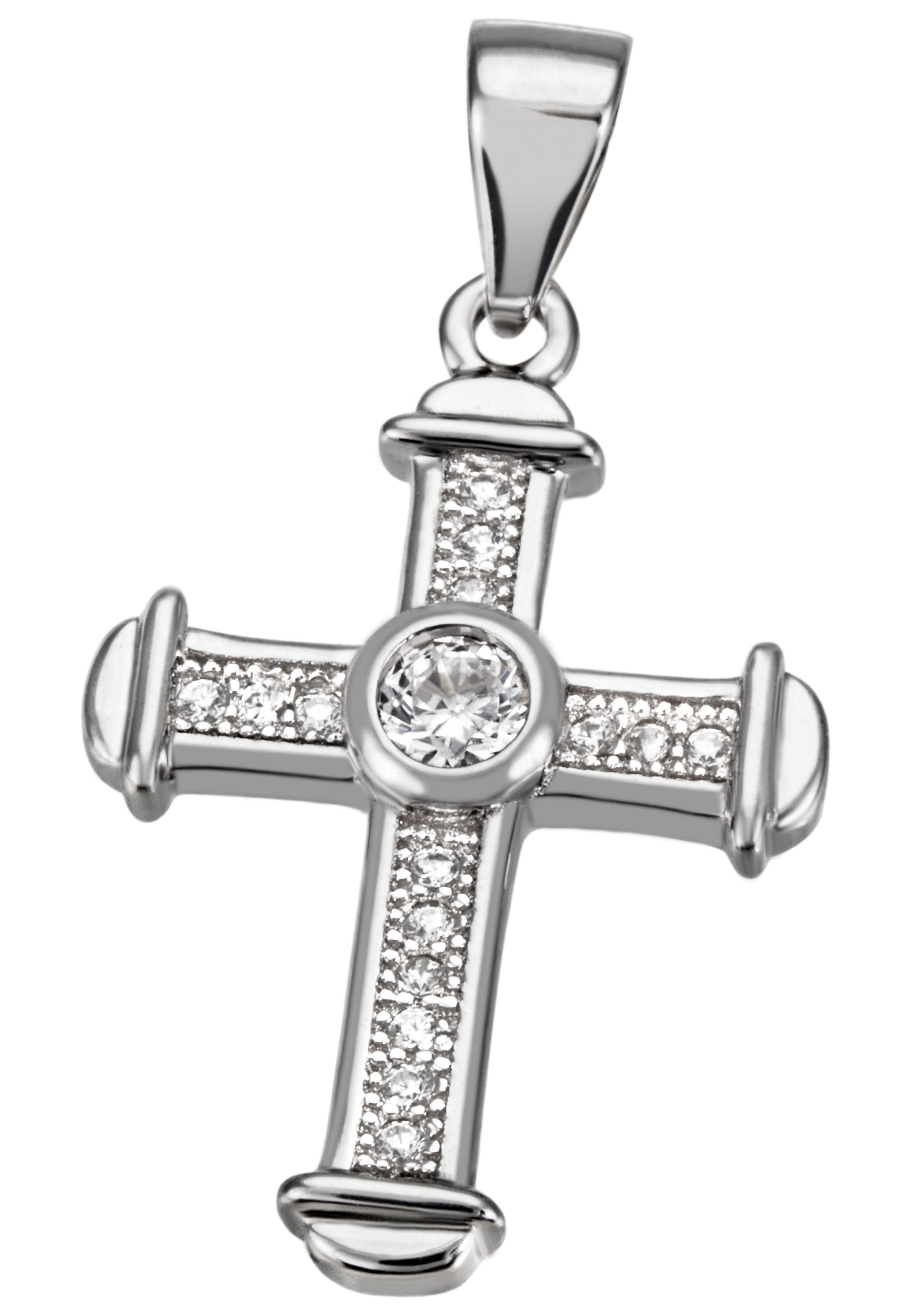 Firetti Kettenanhänger »Schmuck Geschenk Silber 925 Halsschmuck Anhänger  Kreuz«, zu Hoodie, Kleid, Shirt, Jeans, Sneaker! Anlass Geburtstag  Weihnachten für kaufen | BAUR