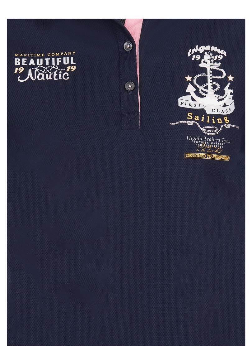 Trigema Poloshirt »TRIGEMA Damen Poloshirt mit maritimem Aufdruck«