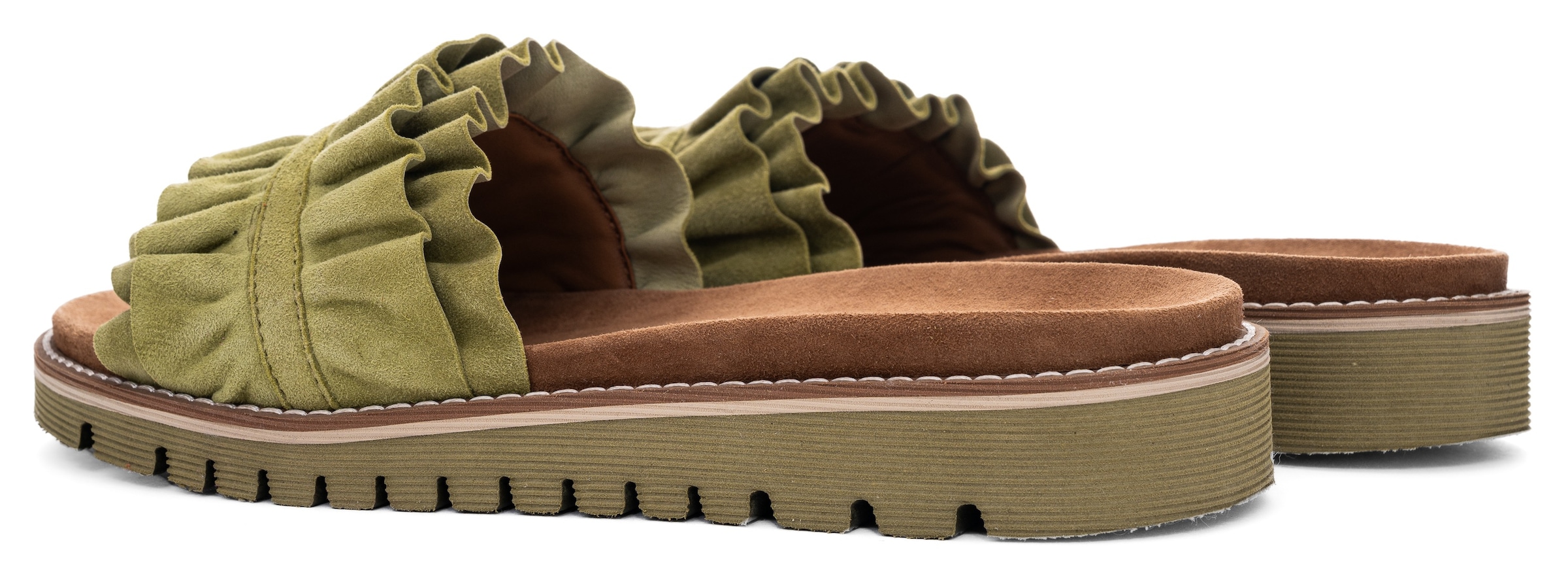 Ara Pantolette »KENT«, Slides, Flats, Sandale mit geraffter Bandage