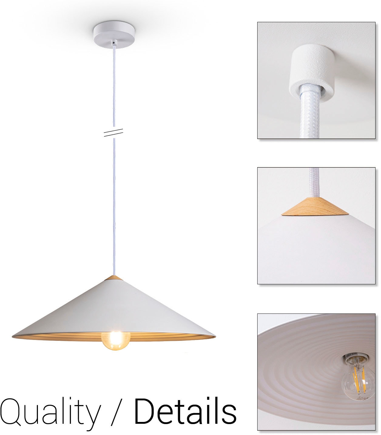 Paco Home Pendelleuchte »ROLLINA«, Leuchtmittel E27 | ohne Leuchtmittel, Pendelleuchte Esszimmer Küchenlampe Metall Industrial Design E27