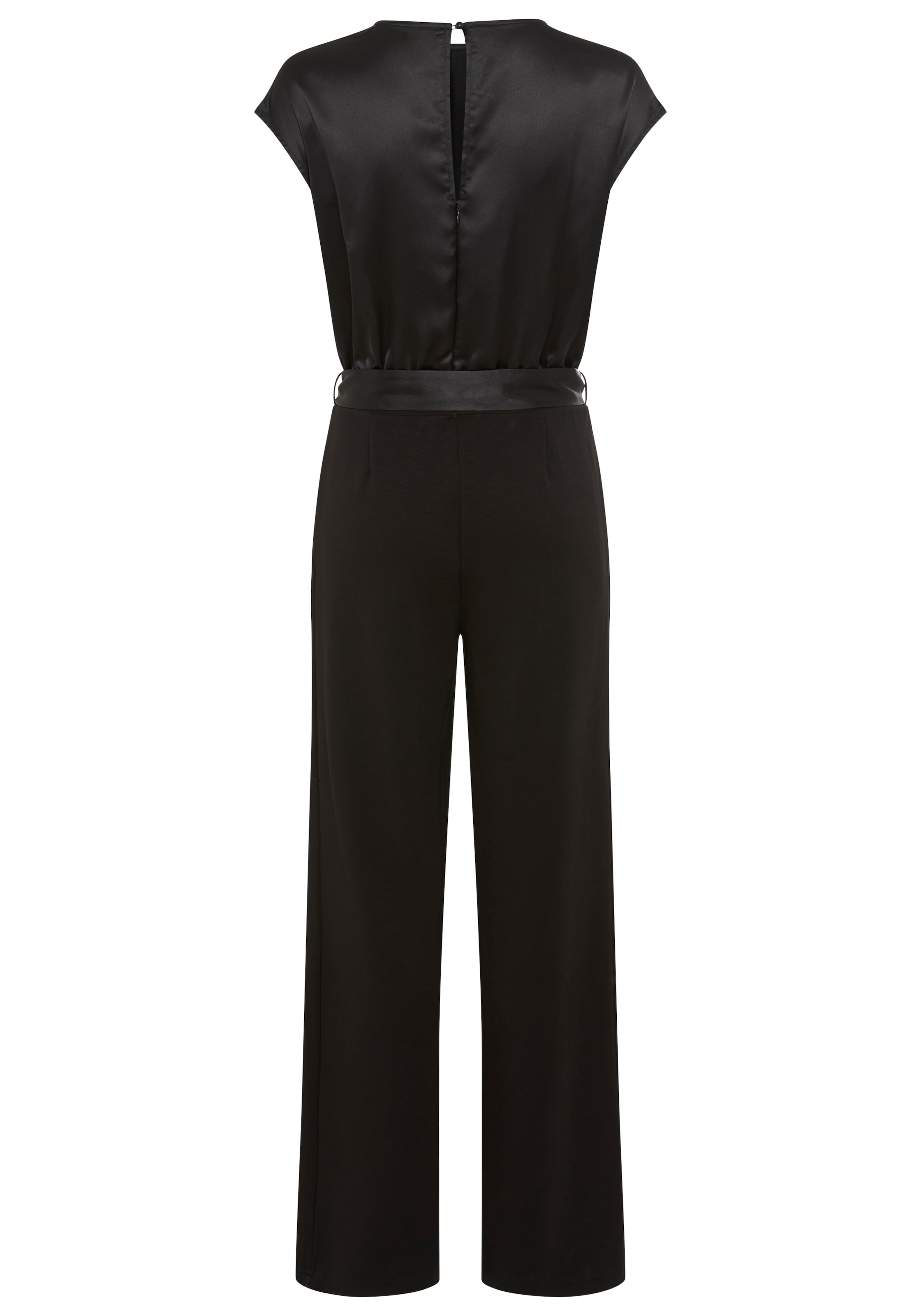 Laura Scott Jumpsuit, aus glänzendem Satin mit bequemer Jersey-Hose - NEUE KOLLEKTION