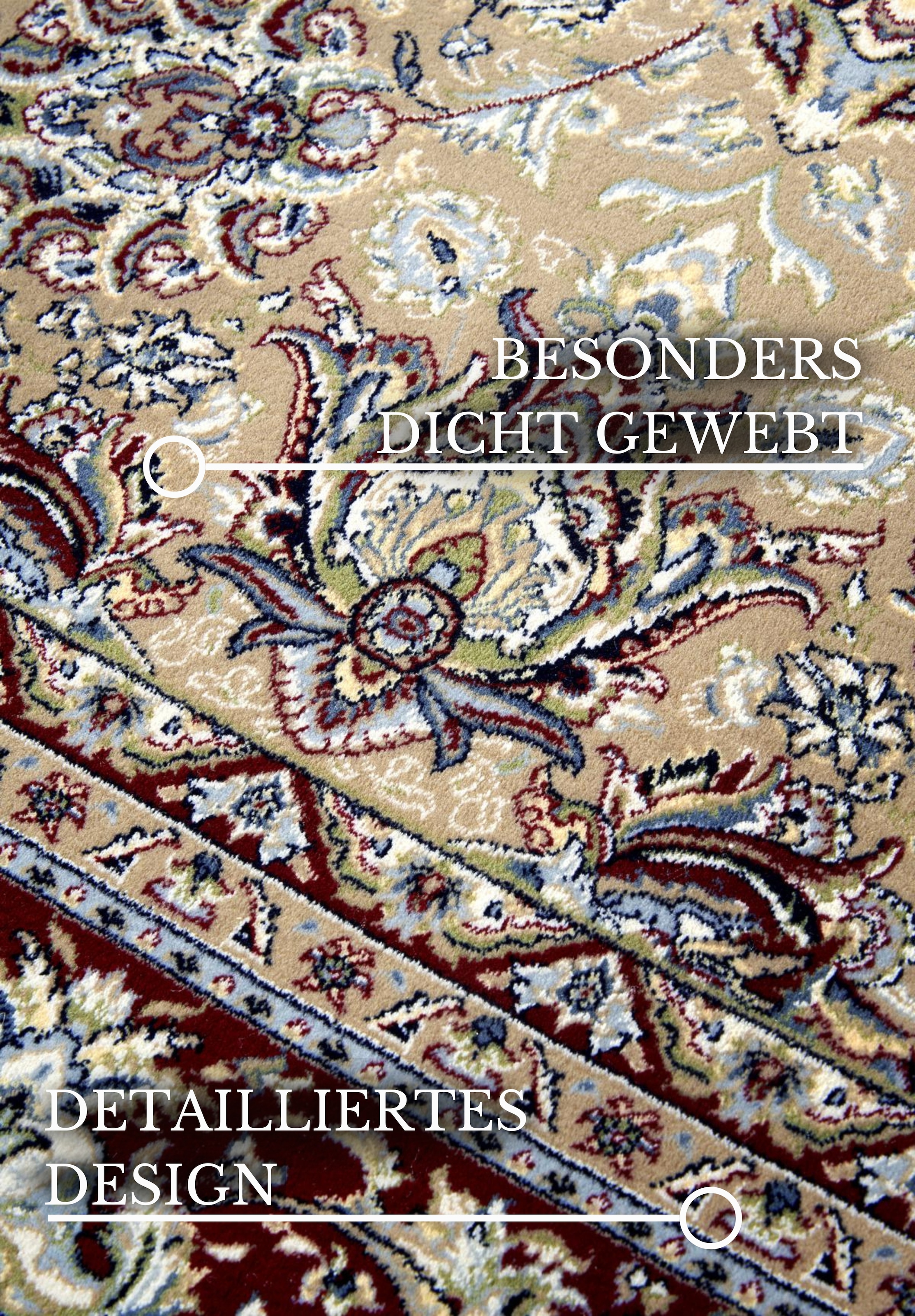 Villeroy & Boch Teppich »Alfred«, rechteckig, 7 mm Höhe, Orientalisch, Fransen, Wohnzimmer, Schlafzimmer, Klassisch, Kurzflor