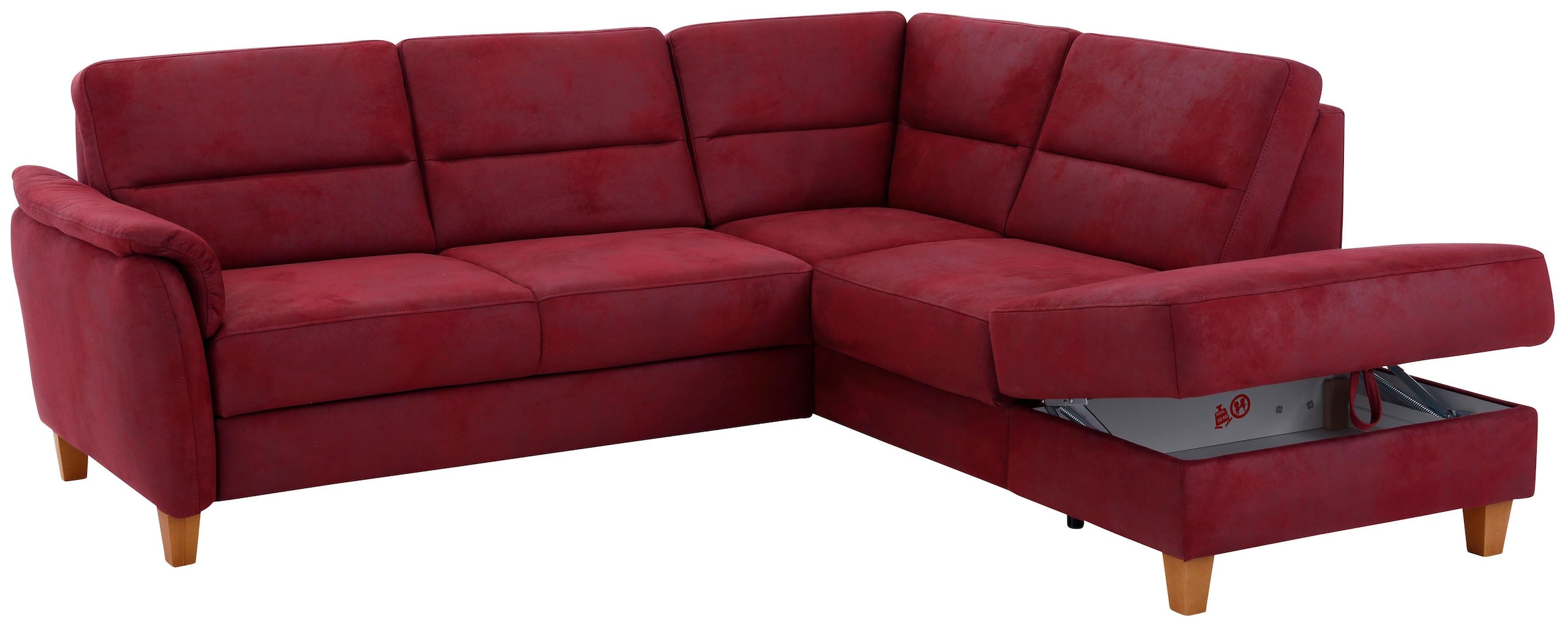 Home affaire Ecksofa »Palmera L-Form«, Federkern, wahlweise mit Bettfunktion und mit/ohne Stauraum