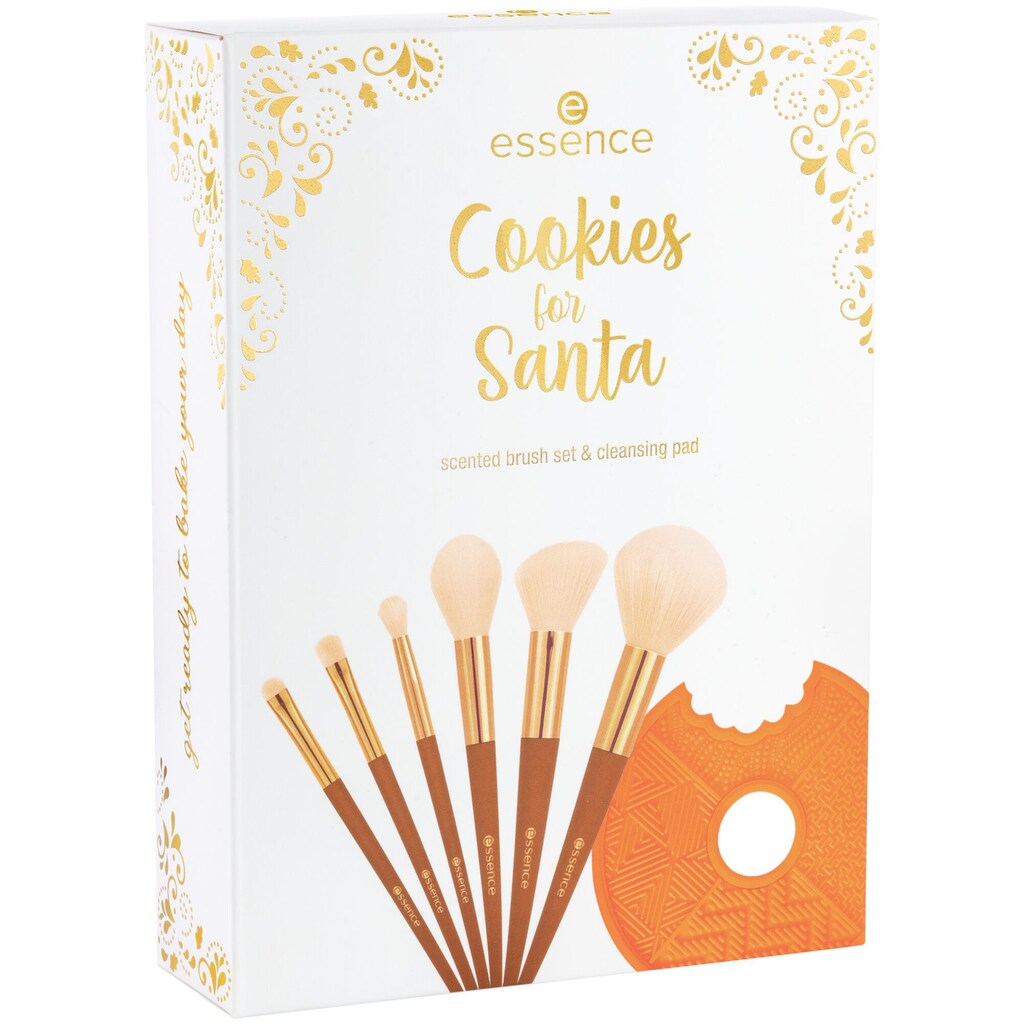 Essence Make-up Set »Cookies for Santa scented brush set & cleansing pad«, (Set, 7 tlg.)