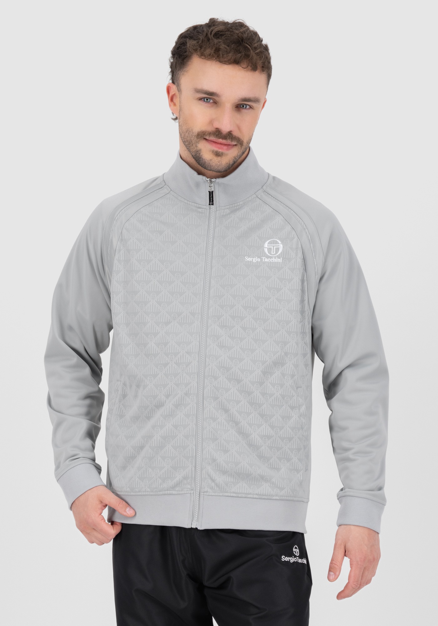 Sergio Tacchini Trainingsjacke »GHIBLI TT Herren«, ohne Kapuze, Trainingsjacke Herren, leichte Jacke, Retro, Sportjacke, Outdoor, Sale