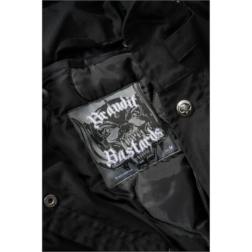 Brandit Winterjacke »Brandit Herren Motörhead M65 Jacket«, (1 St.), mit Kapuze