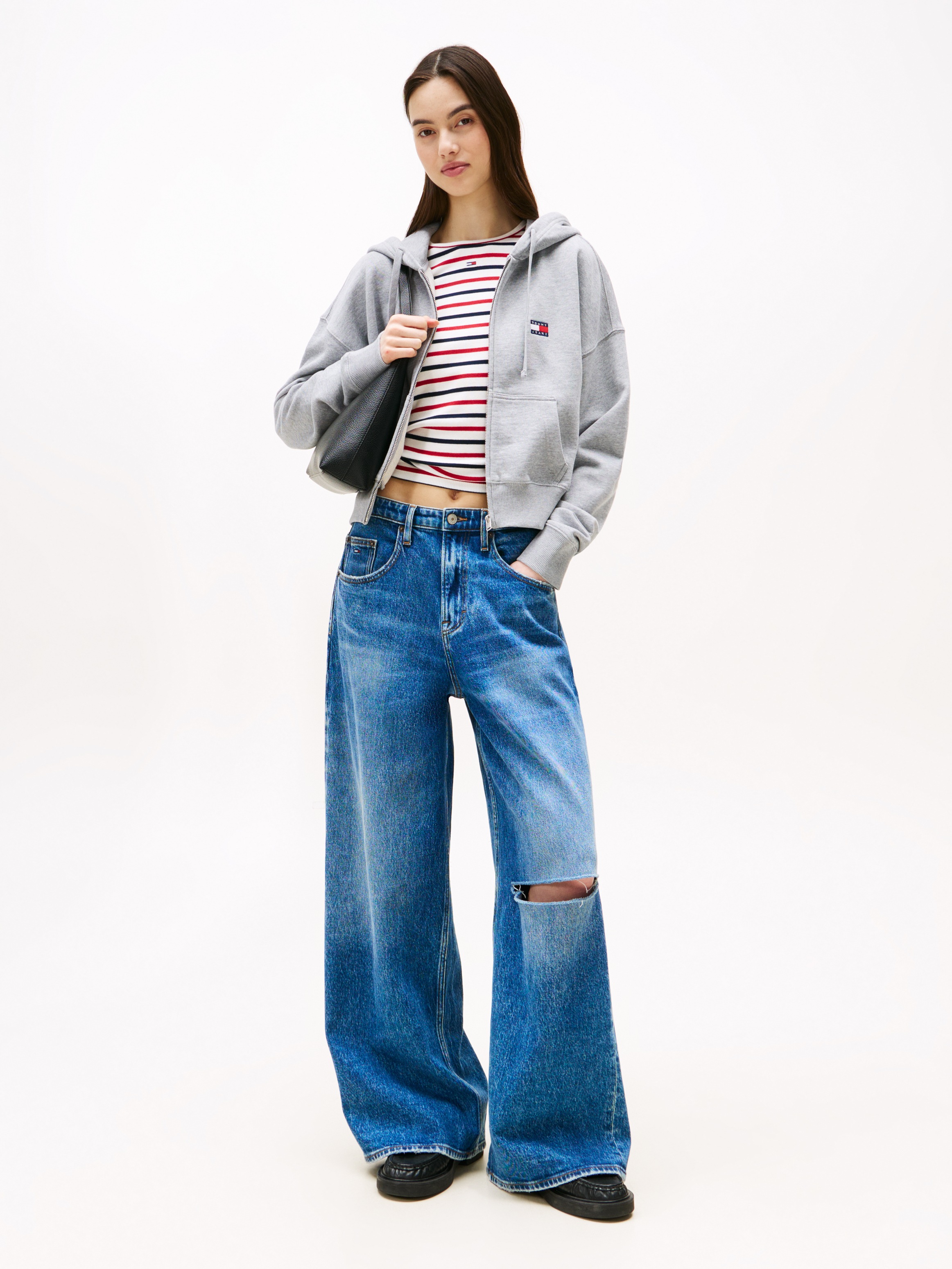 Tommy Jeans Kapuzensweatjacke "TJW BXY CRP ZIP THRU HOODIE" günstig online kaufen