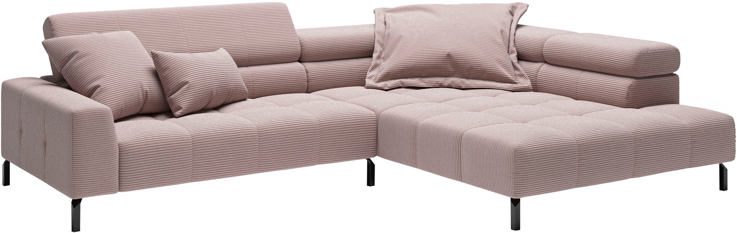 PLACES OF STYLE Ecksofa "Claya, L-Form, incl. Kopfteilverstellung, Breite 3 günstig online kaufen