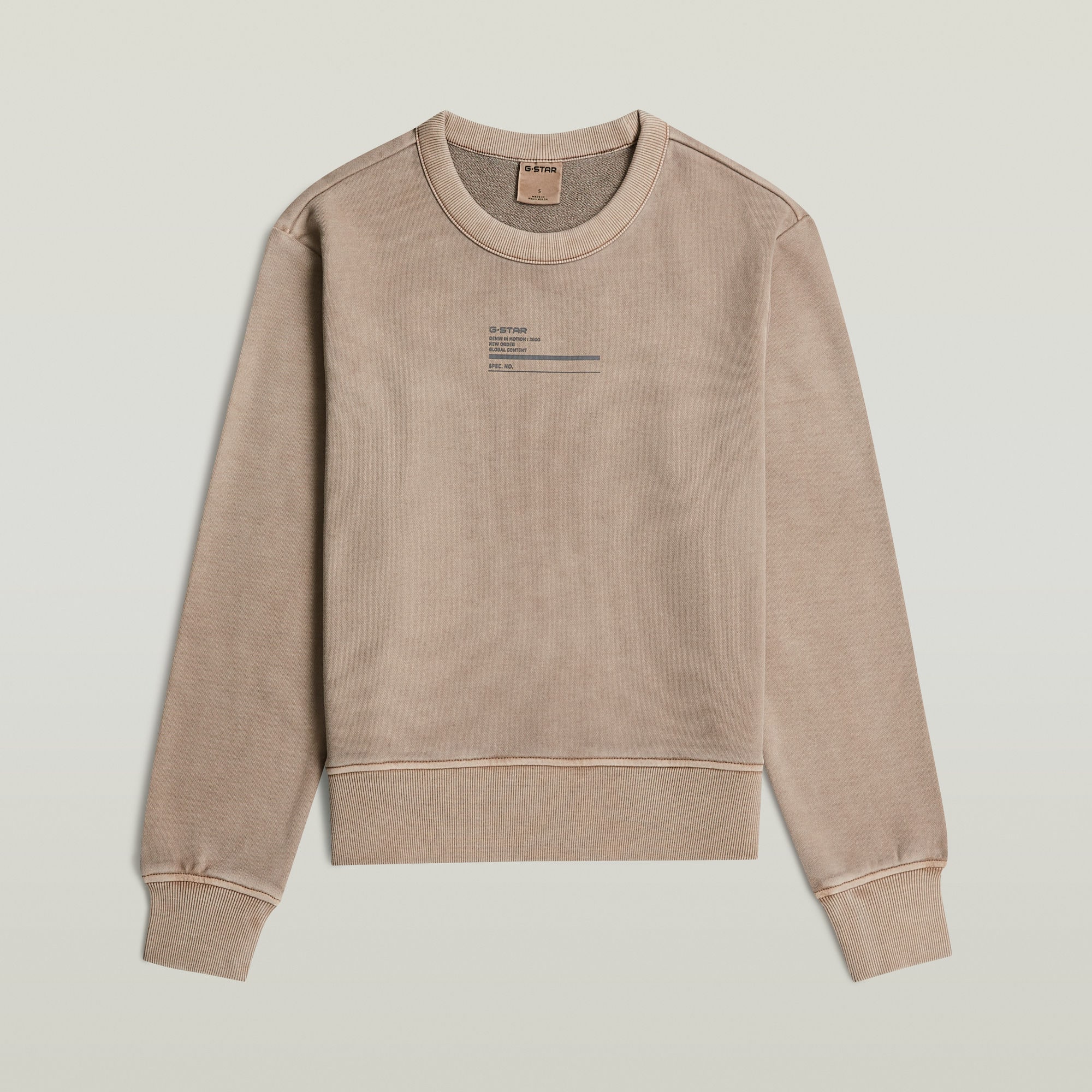 G-STAR Sweater »Regular Graphic Wmn«, mit dezentem Print, Baumwollqualität
