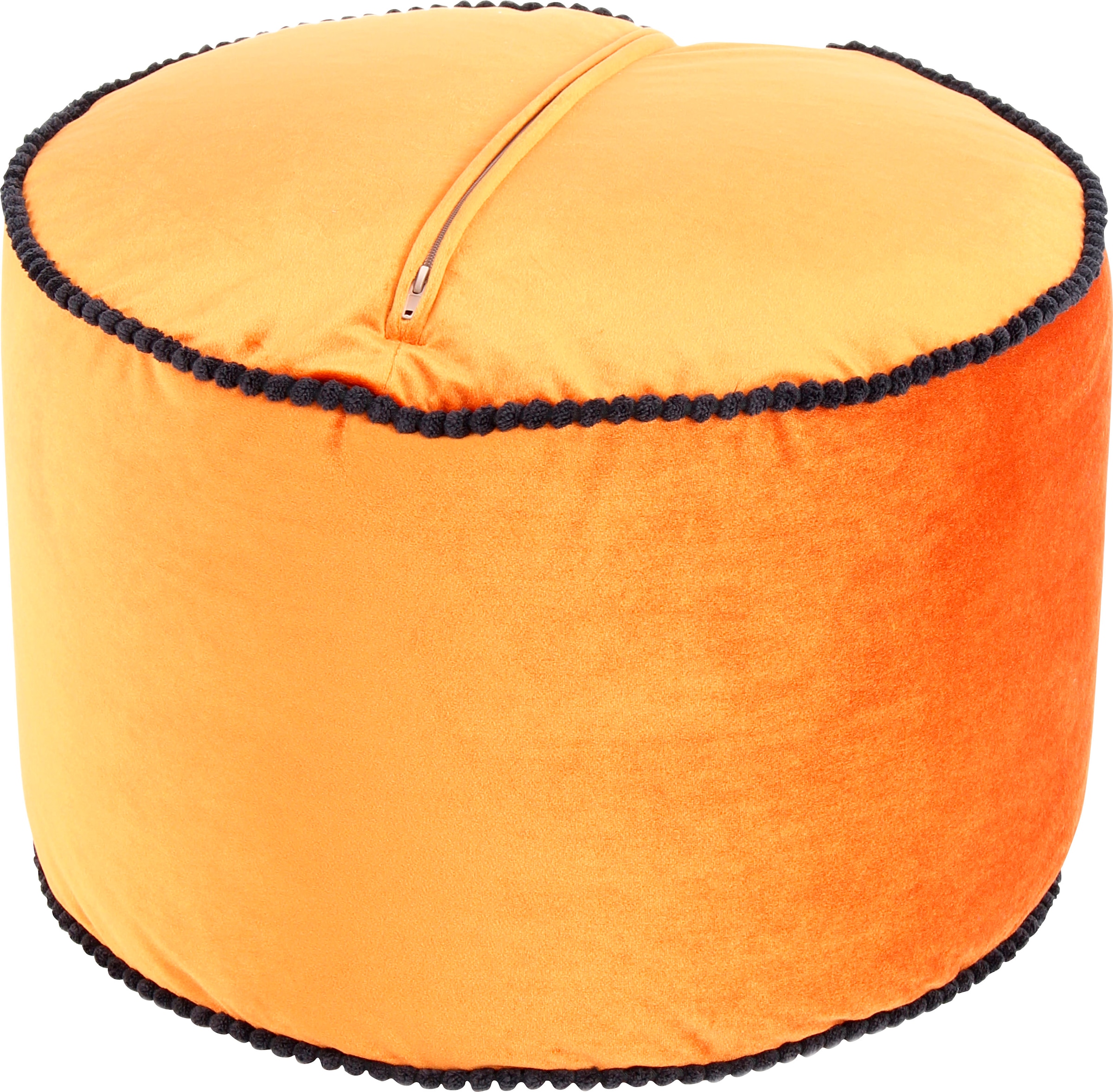 Kayoom Stauraumhocker »Pouf Taj Mahal 125, trendige samtige Oberfläche«, (1 St.), samtweich, farbig, modern, orientalisches Design
