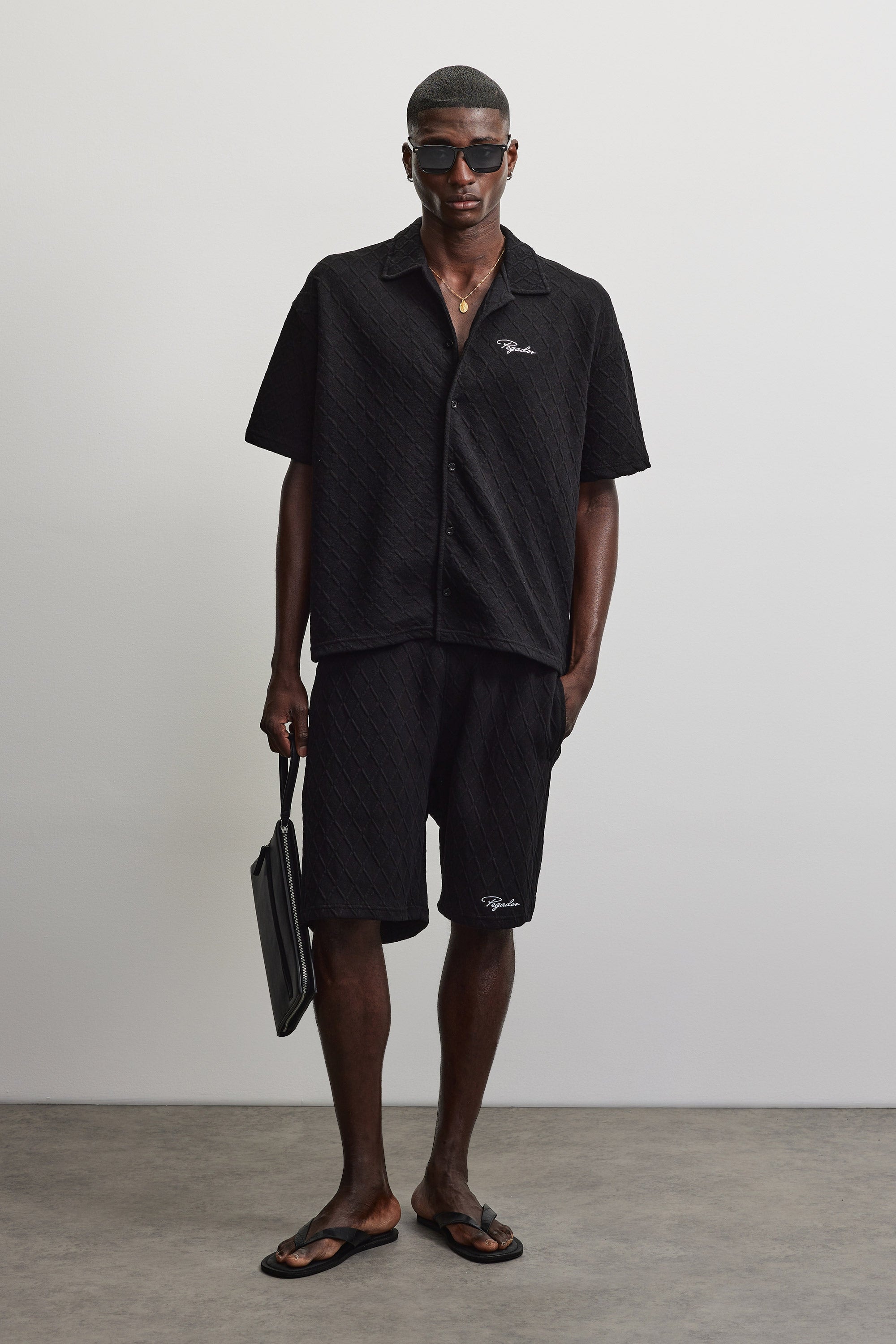 PEGADOR Kurzarmhemd »JOVREN STRUCTURED SHIRT«