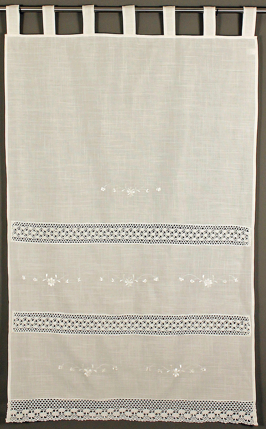 HOSSNER - ART OF HOME DECO Gardine "Drachensee" Schlaufen 1 Stk. tlg. m. Sp günstig online kaufen