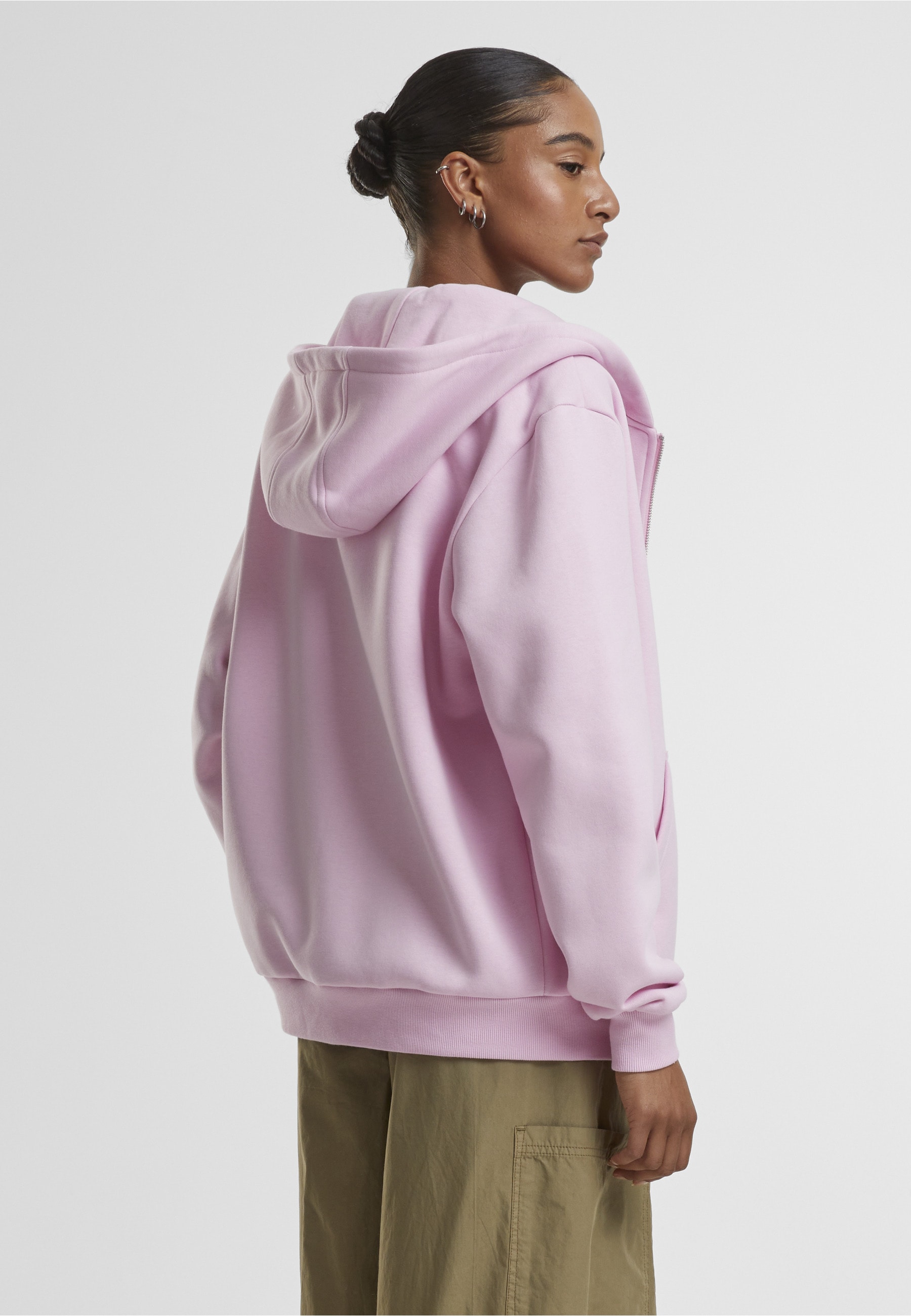 URBAN CLASSICS Sweatjacke »Urban Classics Ladies Fluffy Zip Cardigan«