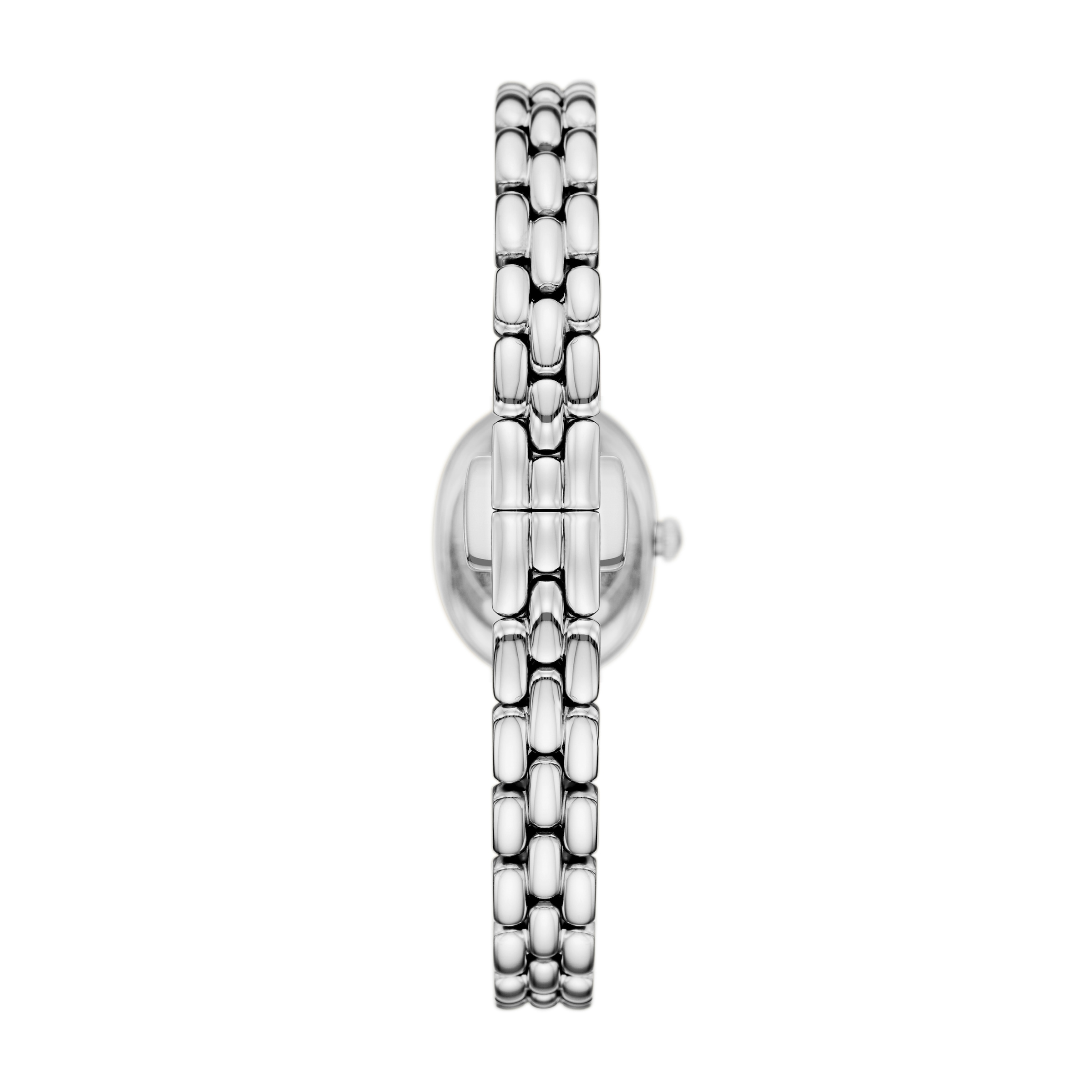 Emporio Armani Quarzuhr Armbanduhr, Damenuhr, Edelstahlarmband, analog