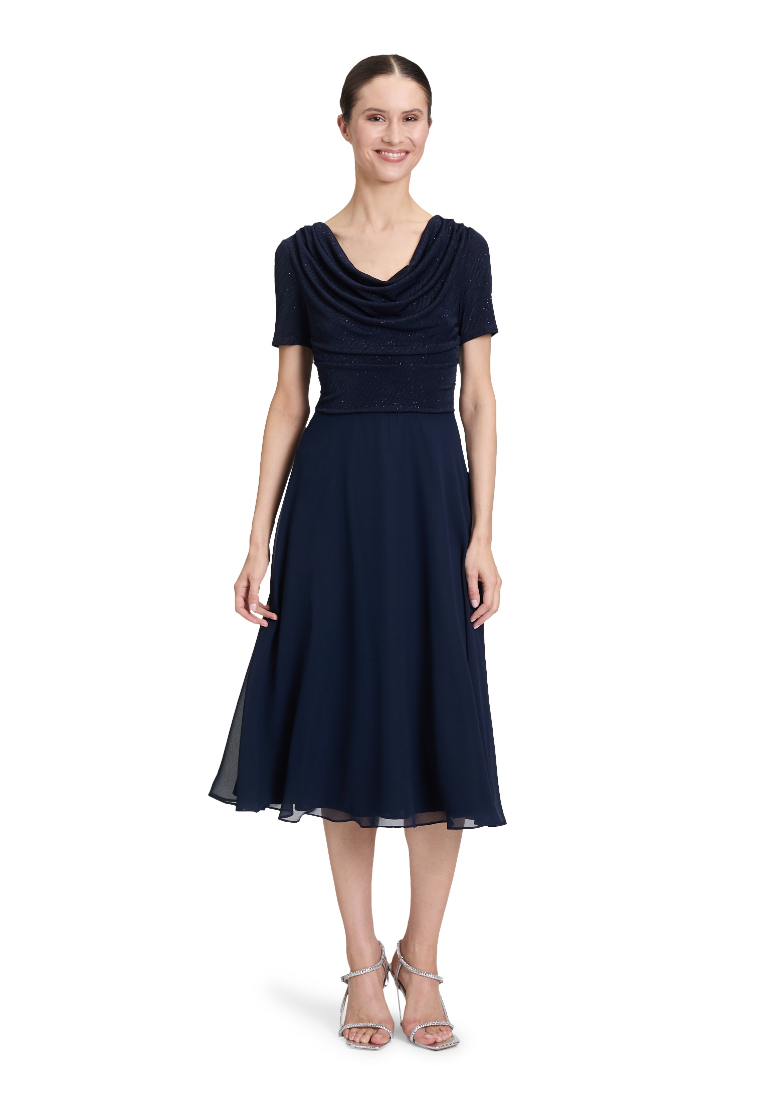 Vera Mont Cocktailkleid »Vera Mont Cocktailkleid im Glitzer-Look«, Materialmix