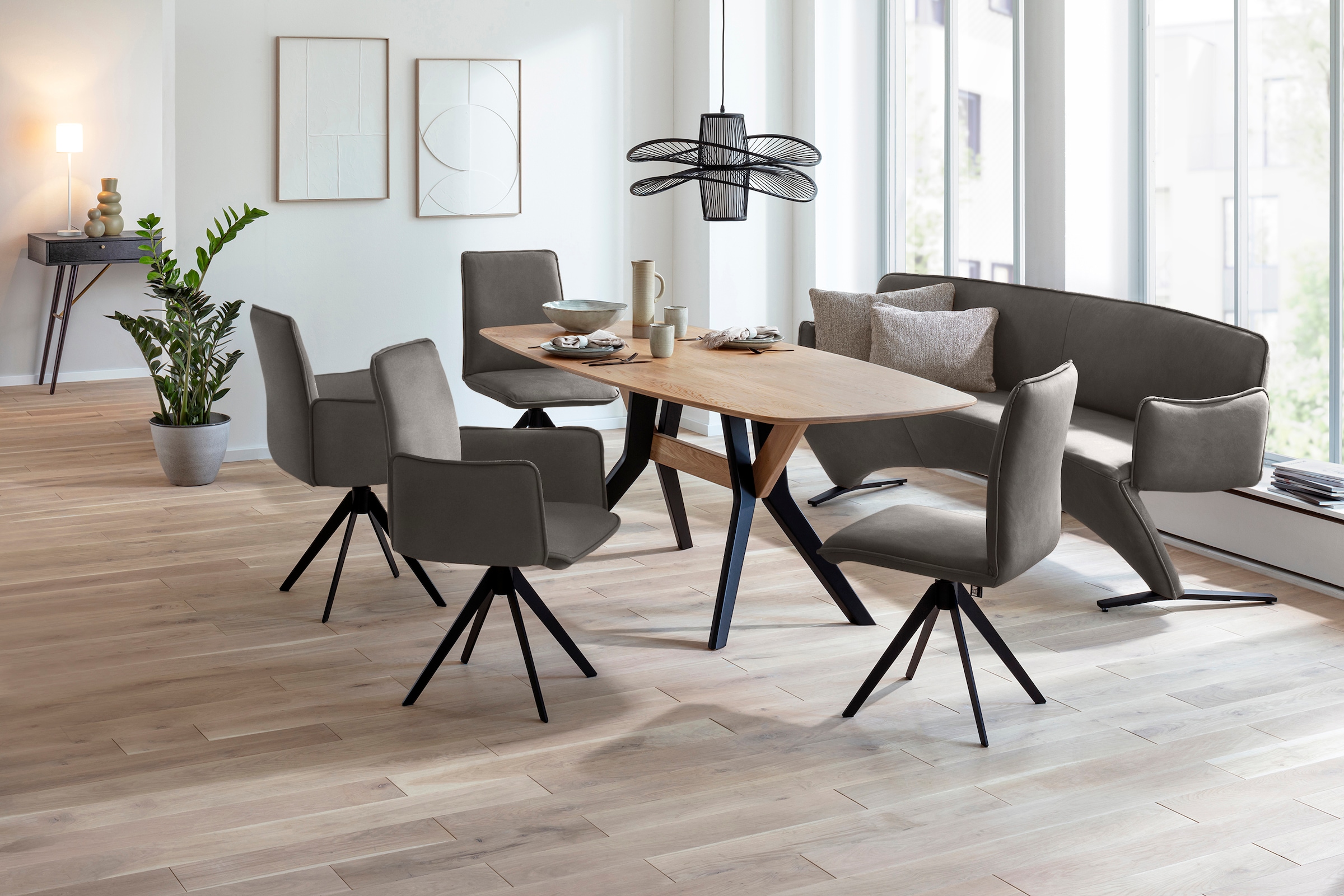 K+W Komfort & Wohnen Drehstuhl () Blitzdrehkreuz und Rückholfunktion, dekor günstig online kaufen