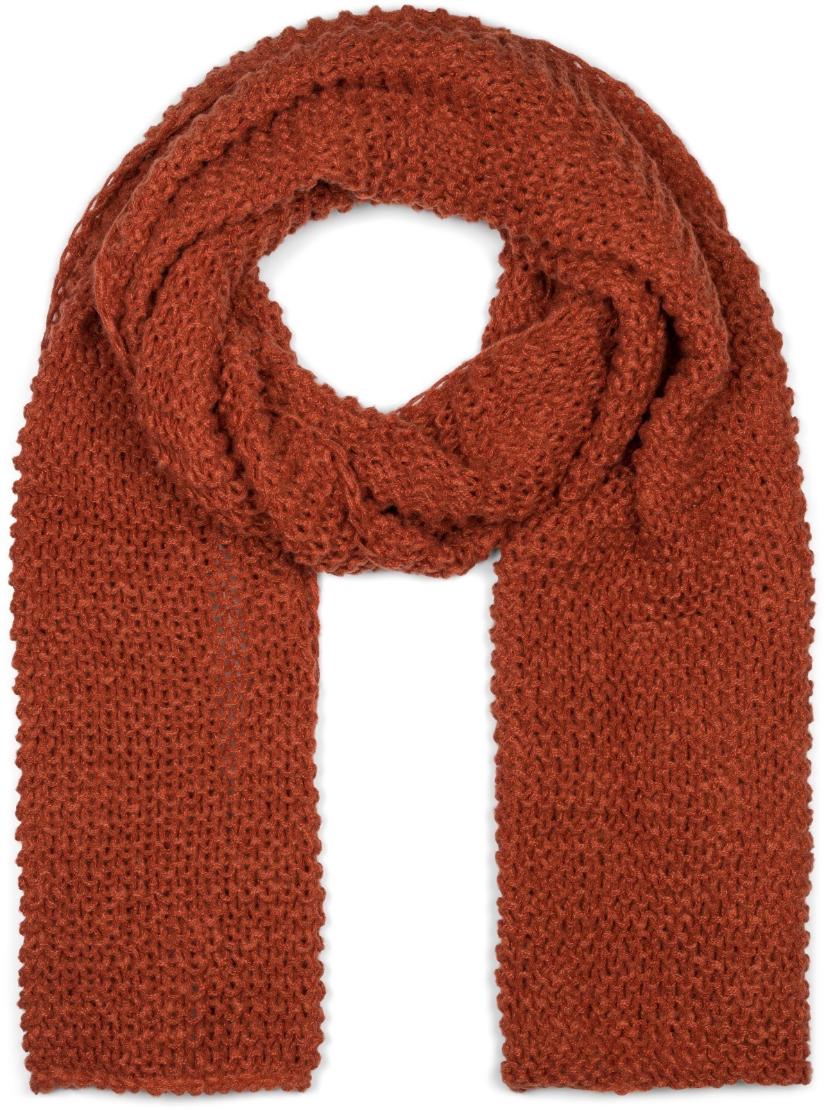 styleBREAKER Strickschal "Langer Strick Schal mit Wellen Strickmuster" 1 Stk.