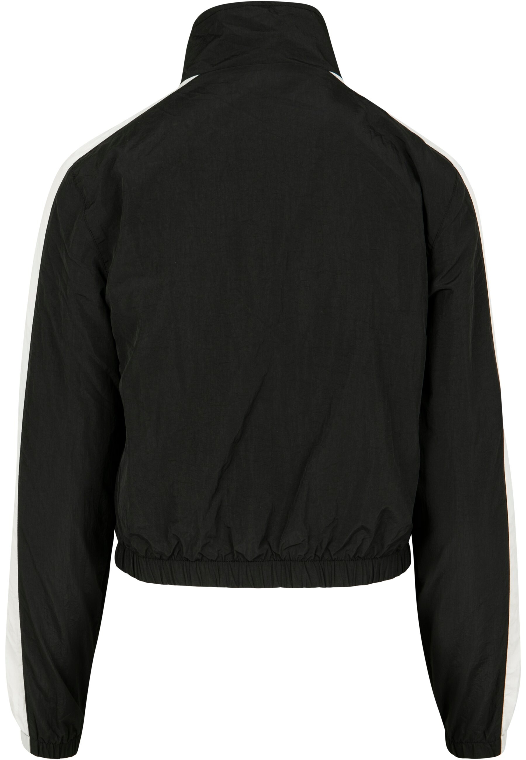 URBAN CLASSICS Allwetterjacke »Urban Classics Damen Ladies Short Striped Crinkle Track Jacket«, (1 St.), ohne Kapuze