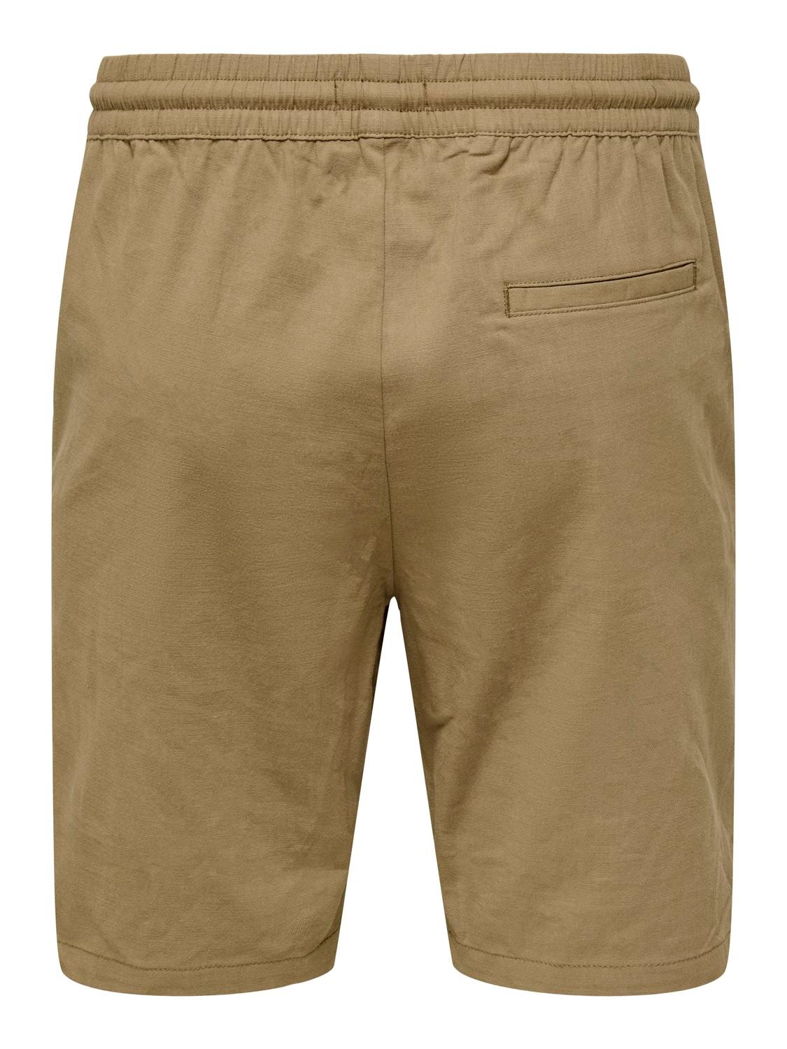 ONLY & SONS Chinoshorts "ONSCAPRI SLIM SLUB CHINO SHORTS OTL" günstig online kaufen